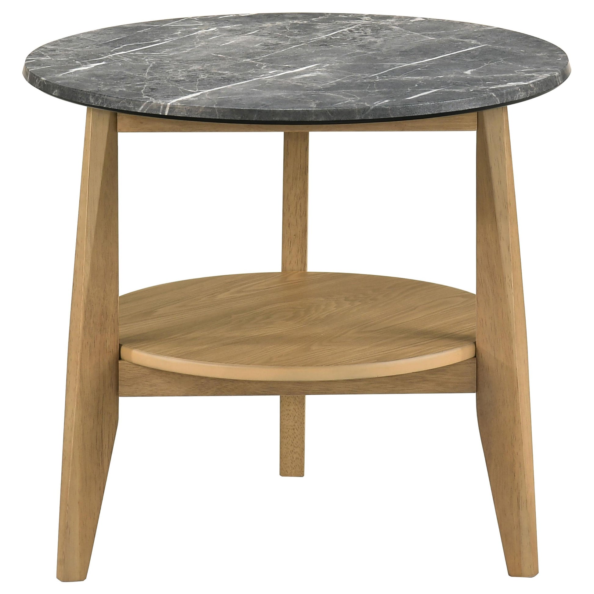  Coaster Furniture Bradley 706448-S3 3-Piece Round SmartTop Coffee Table Set - Grey/Natural IMAGE 8
