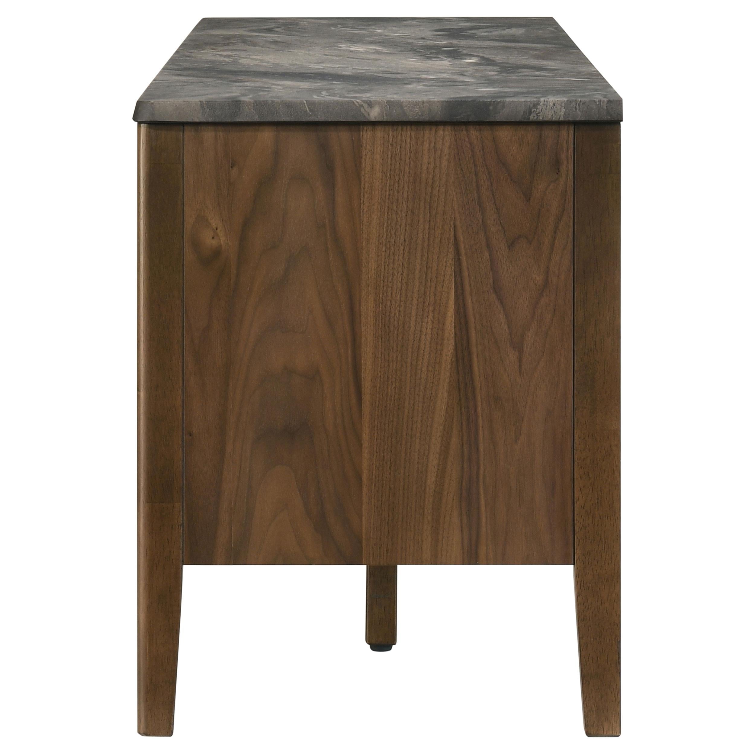  Coaster Furniture Bradley 706452 63-inch 2-Door SmartTop TV Stand Smokey and Brown - Smokey Grey/Brown IMAGE 2