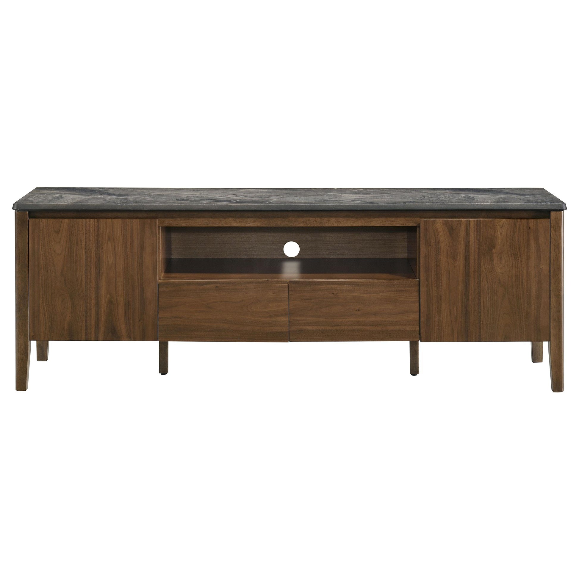  Coaster Furniture Bradley 706452 63-inch 2-Door SmartTop TV Stand Smokey and Brown - Smokey Grey/Brown IMAGE 7