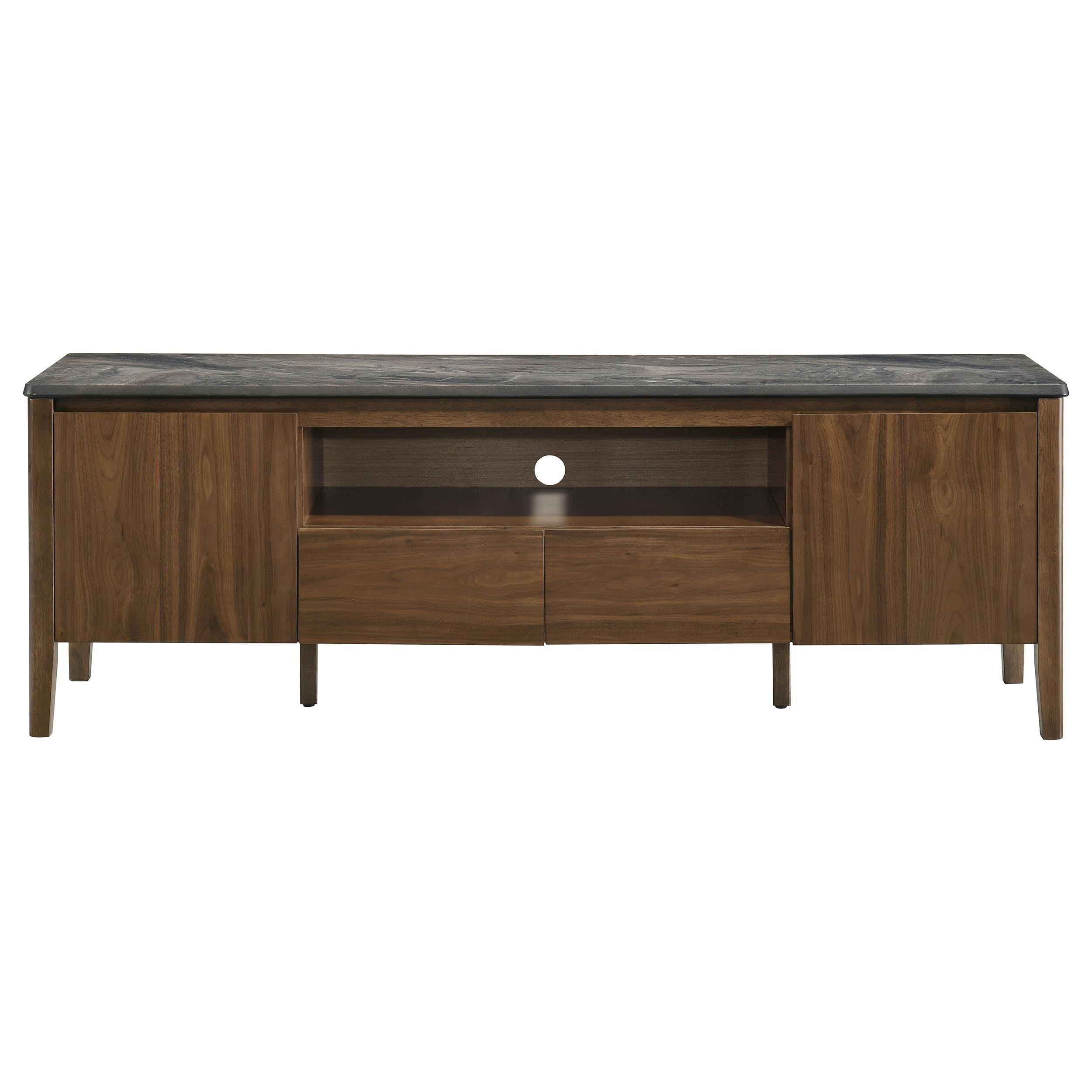  Coaster Furniture Bradley 706452 63-inch 2-Door SmartTop TV Stand Smokey and Brown - Smokey Grey/Brown IMAGE 7