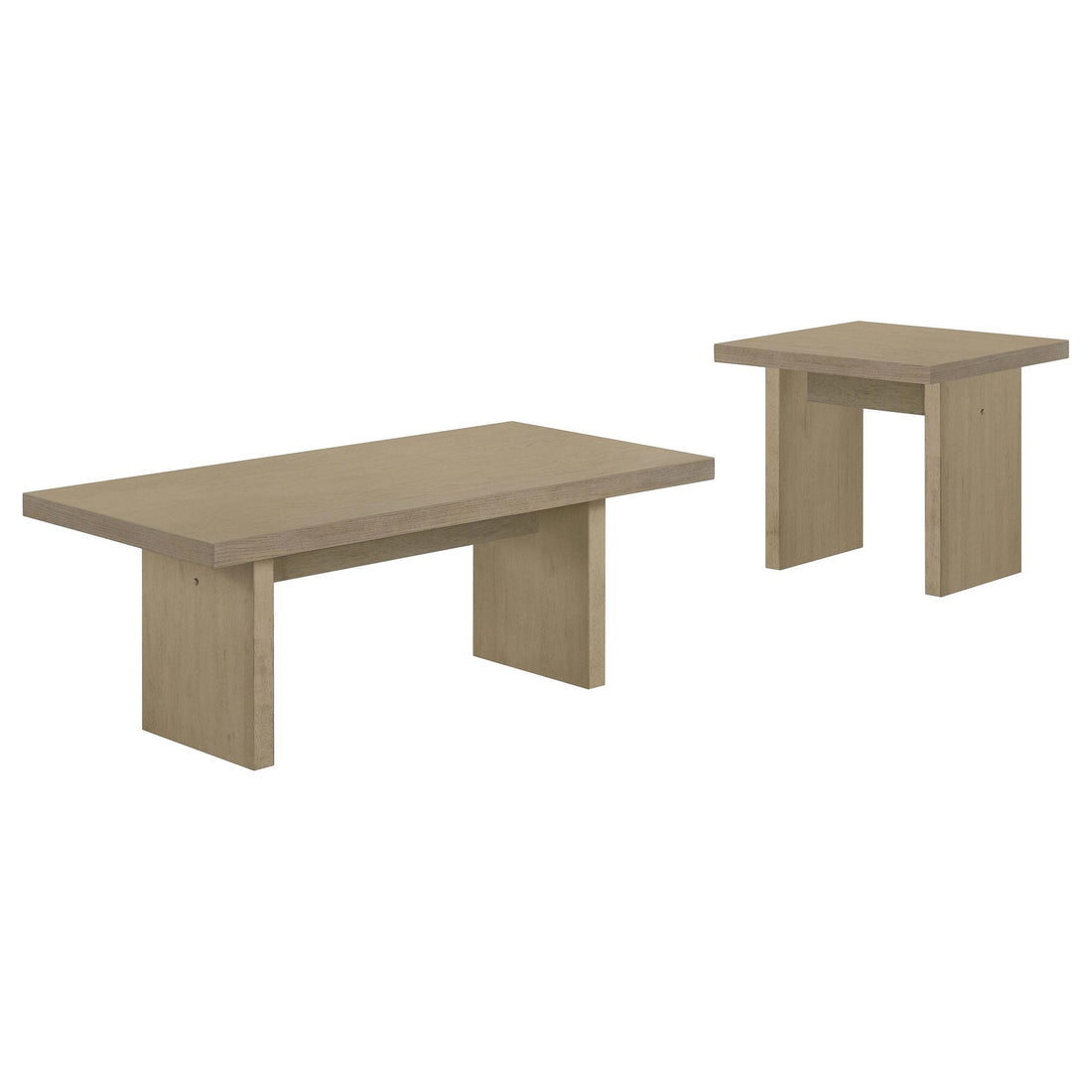  Coaster Furniture Decker 706468 47-Inch Rectangular Coffee Table - Natural Oak IMAGE 1