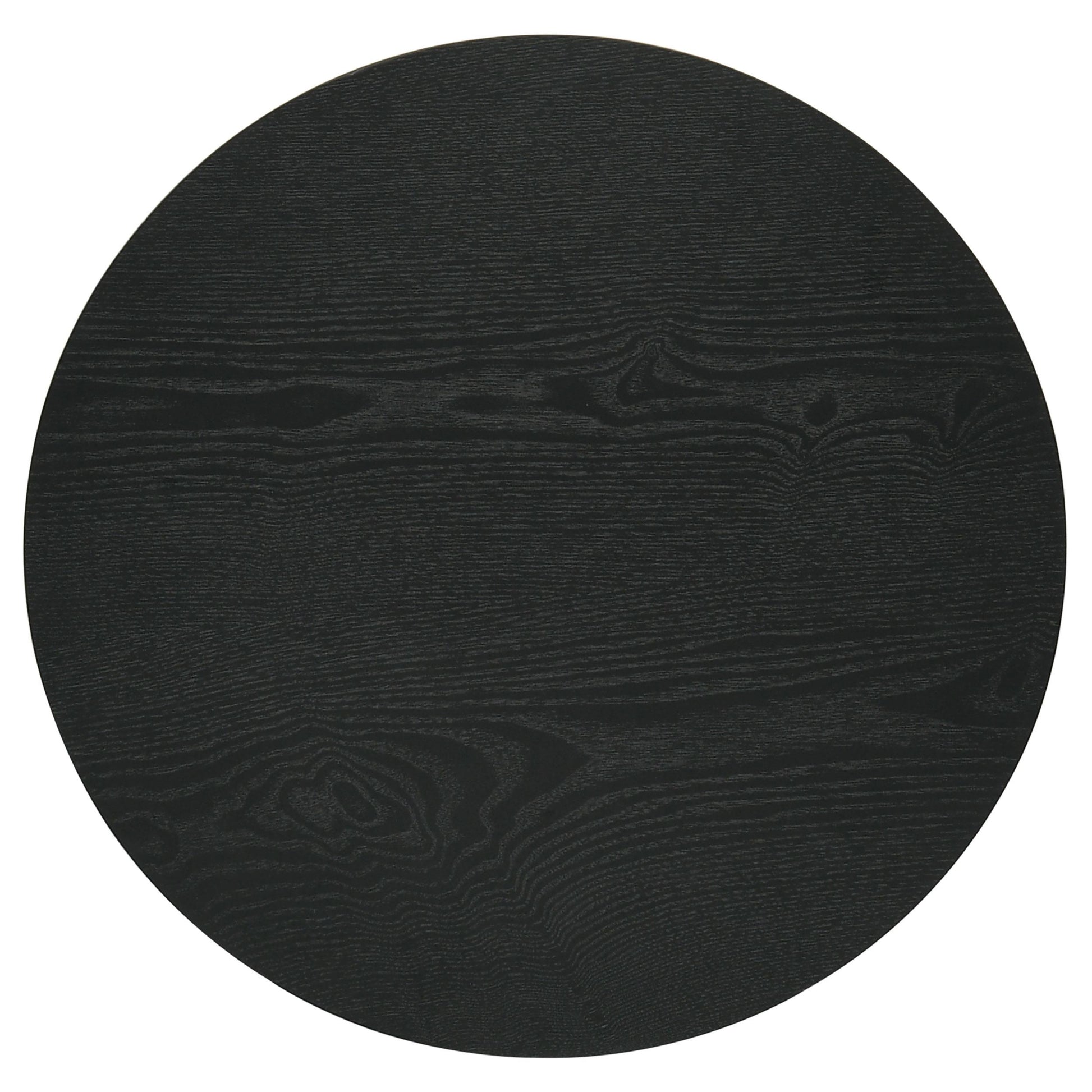  Coaster Furniture Hamlyn 706507 Round Fluted Occasional End Table - Black IMAGE 6