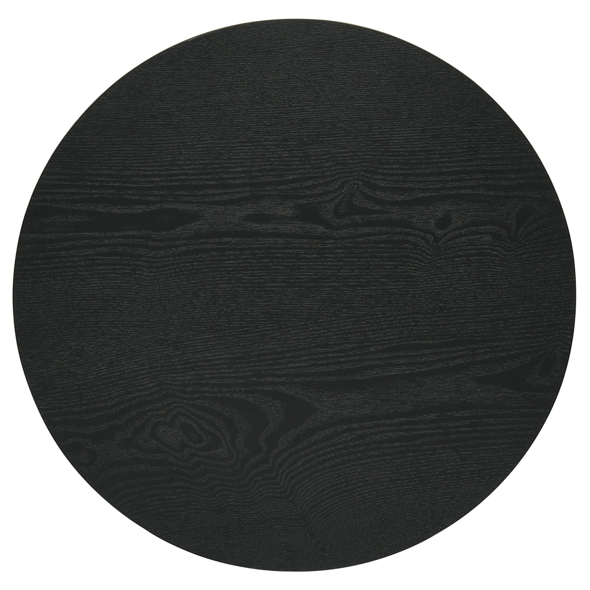  Coaster Furniture Hamlyn 706508-S2 2-piece Round Fluted Coffee and End Table Set - Black IMAGE 3