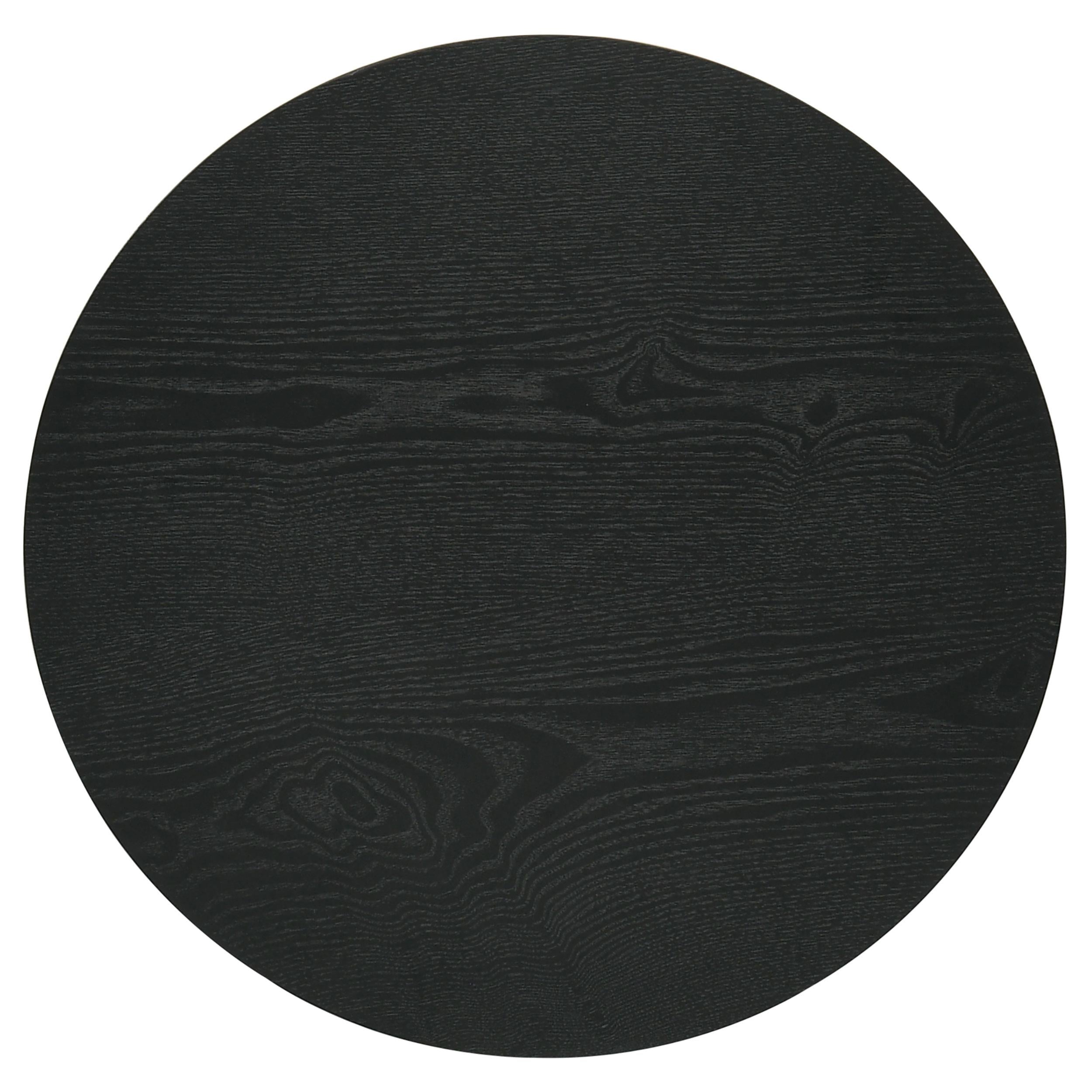  Coaster Furniture Hamlyn 706508-S2 2-piece Round Fluted Coffee and End Table Set - Black IMAGE 3