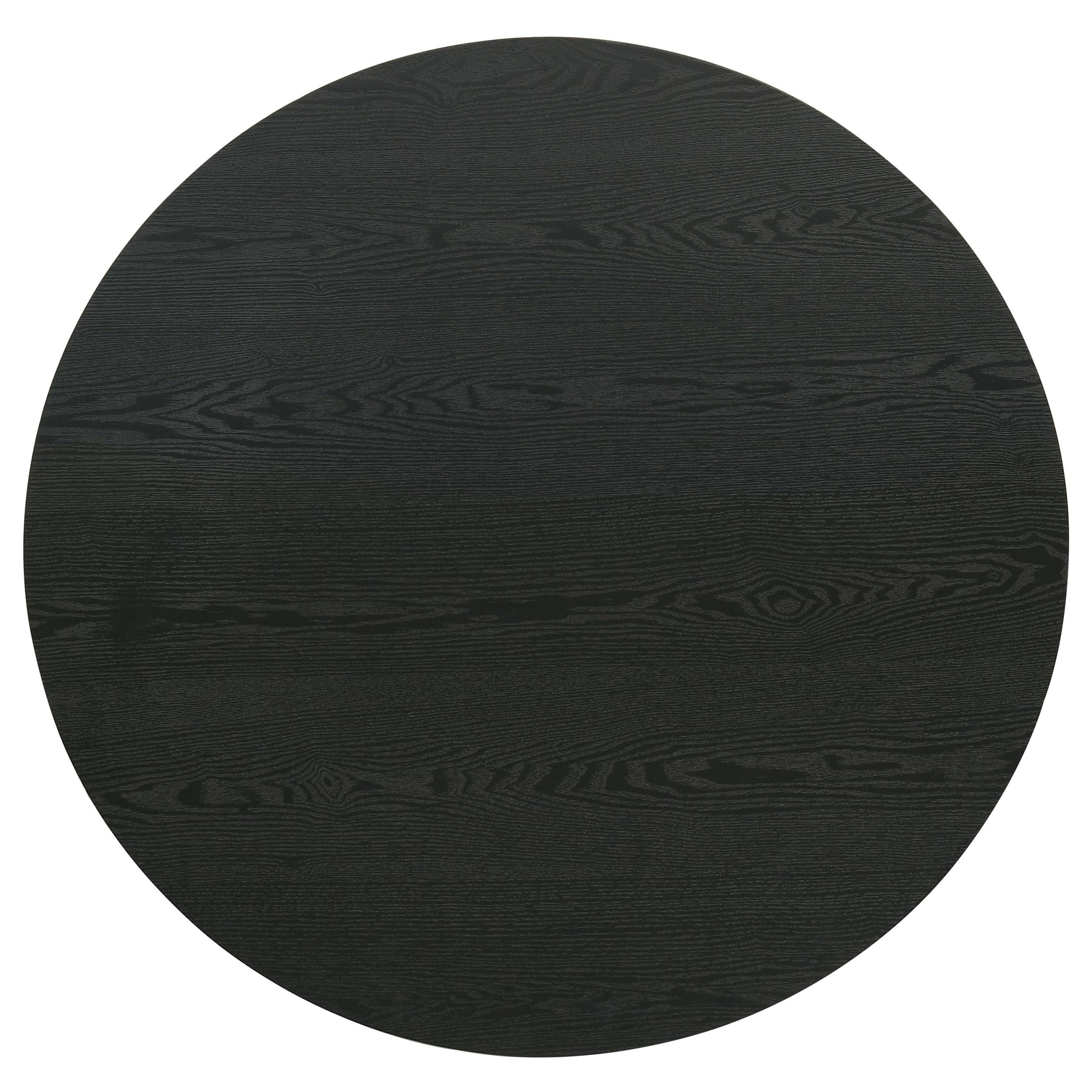  Coaster Furniture Hamlyn 706508-S2 2-piece Round Fluted Coffee and End Table Set - Black IMAGE 8