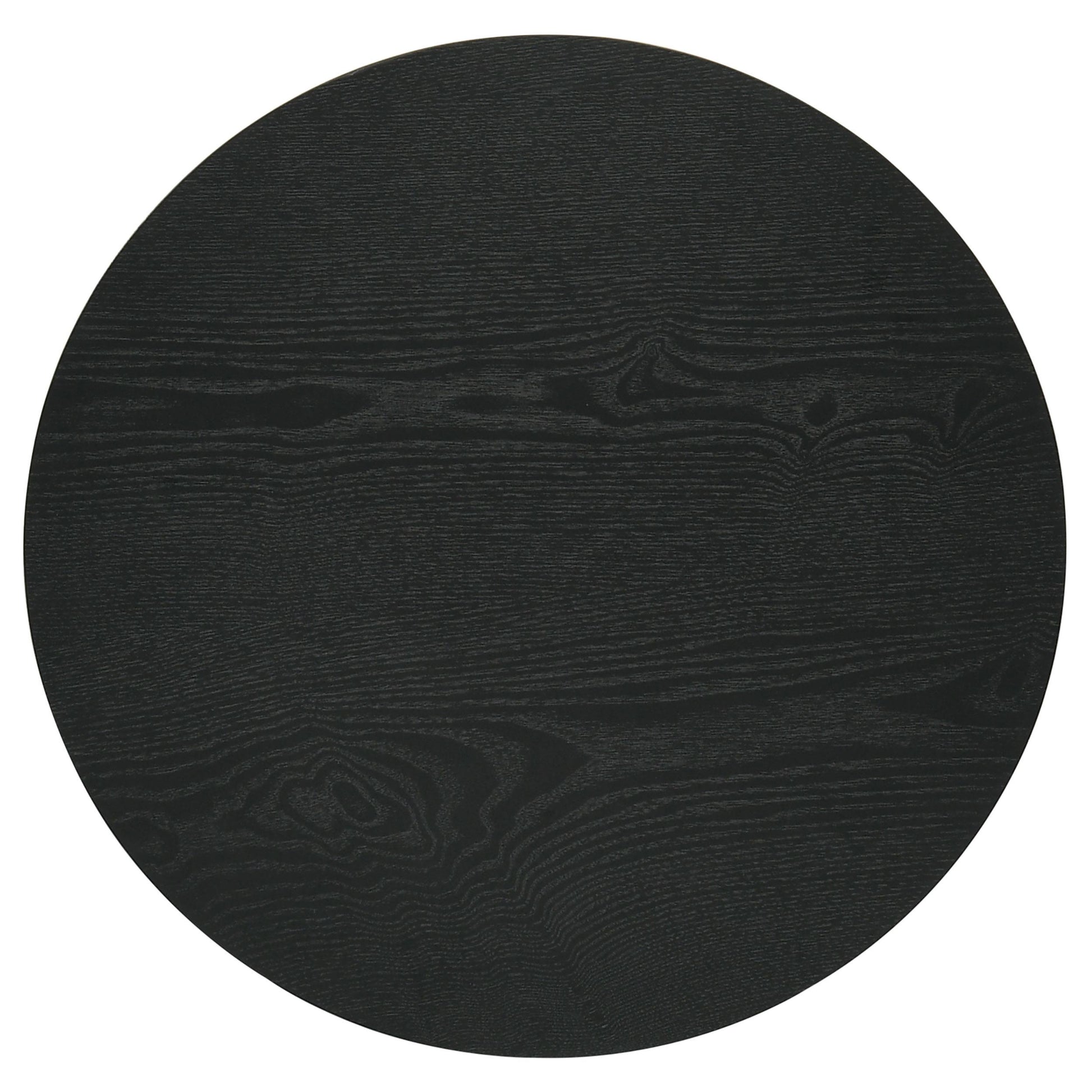  Coaster Furniture Hamlyn 706508-S3 3-piece Round Fluted Coffee and End Table Set - Black IMAGE 3