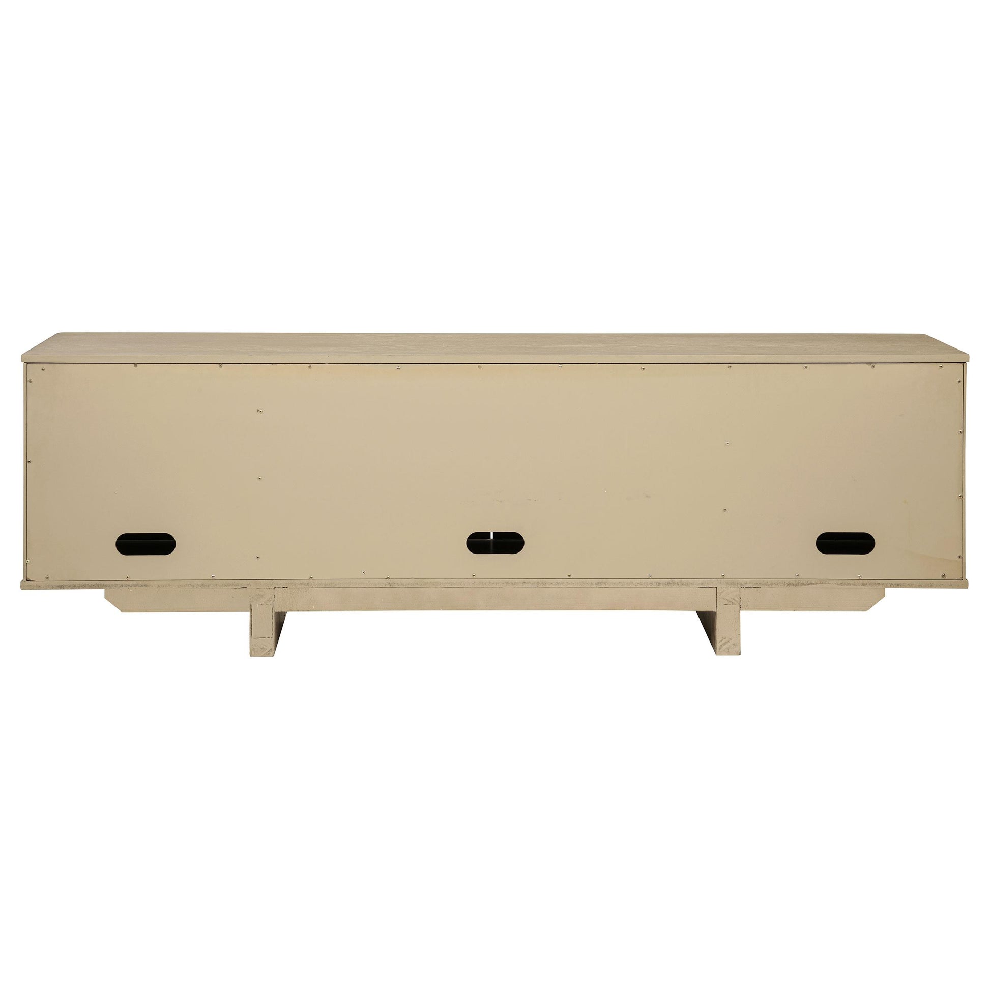  Coaster Furniture Kailani 706583 79-inch 4-door Cane TV Stand Media Console - Beige Oak IMAGE 4