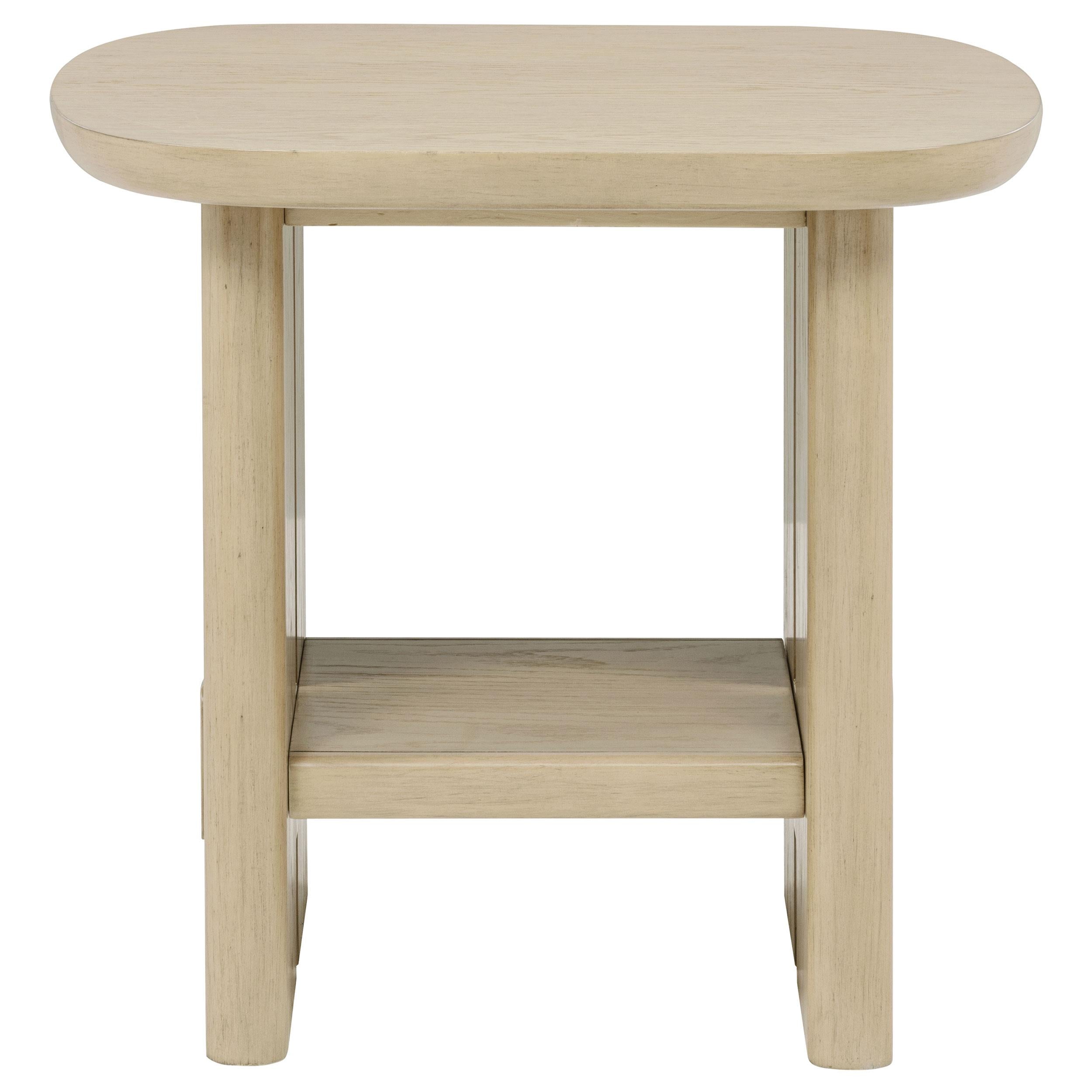  Coaster Furniture Kailani 706587 Coastal Square Side Table with Shelf - Beige Oak IMAGE 7