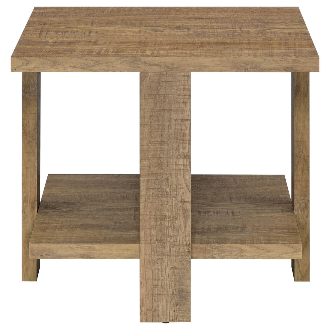  Coaster Furniture Dawn 707718-S2 2-piece Round Coffee and End Table Set - Mango Brown IMAGE 1