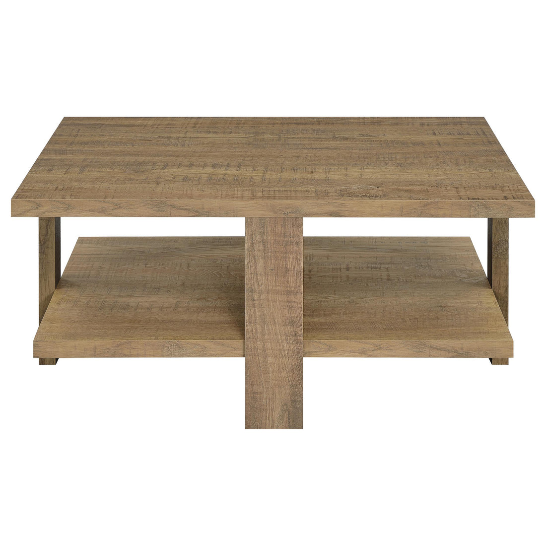  Coaster Furniture Dawn 707718-S2 2-piece Round Coffee and End Table Set - Mango Brown IMAGE 1