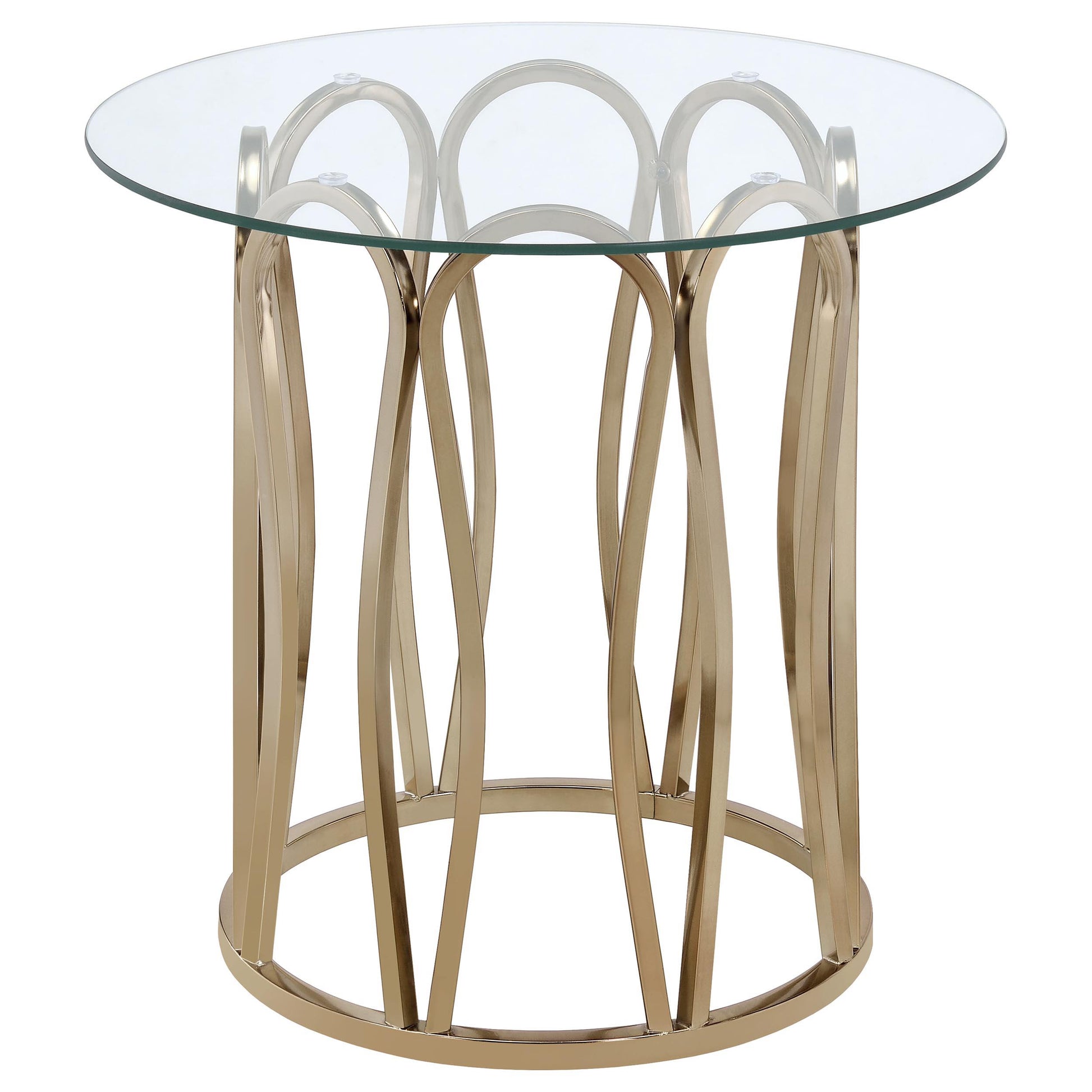  Coaster Furniture Monett 708058-S2 2-piece Coffee and End Table Set - Chocolate Chrome IMAGE 3