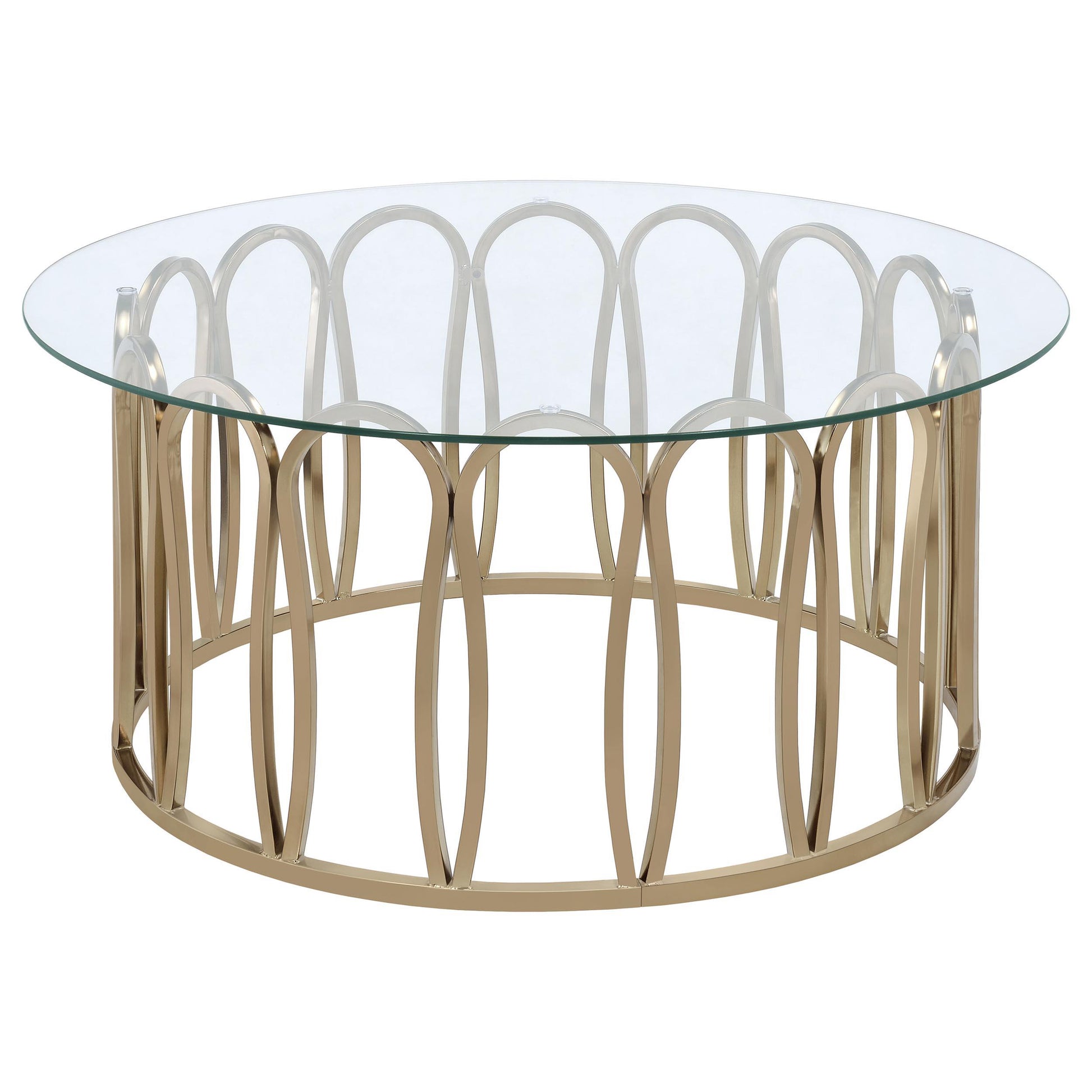  Coaster Furniture Monett 708058-S2 2-piece Coffee and End Table Set - Chocolate Chrome IMAGE 4