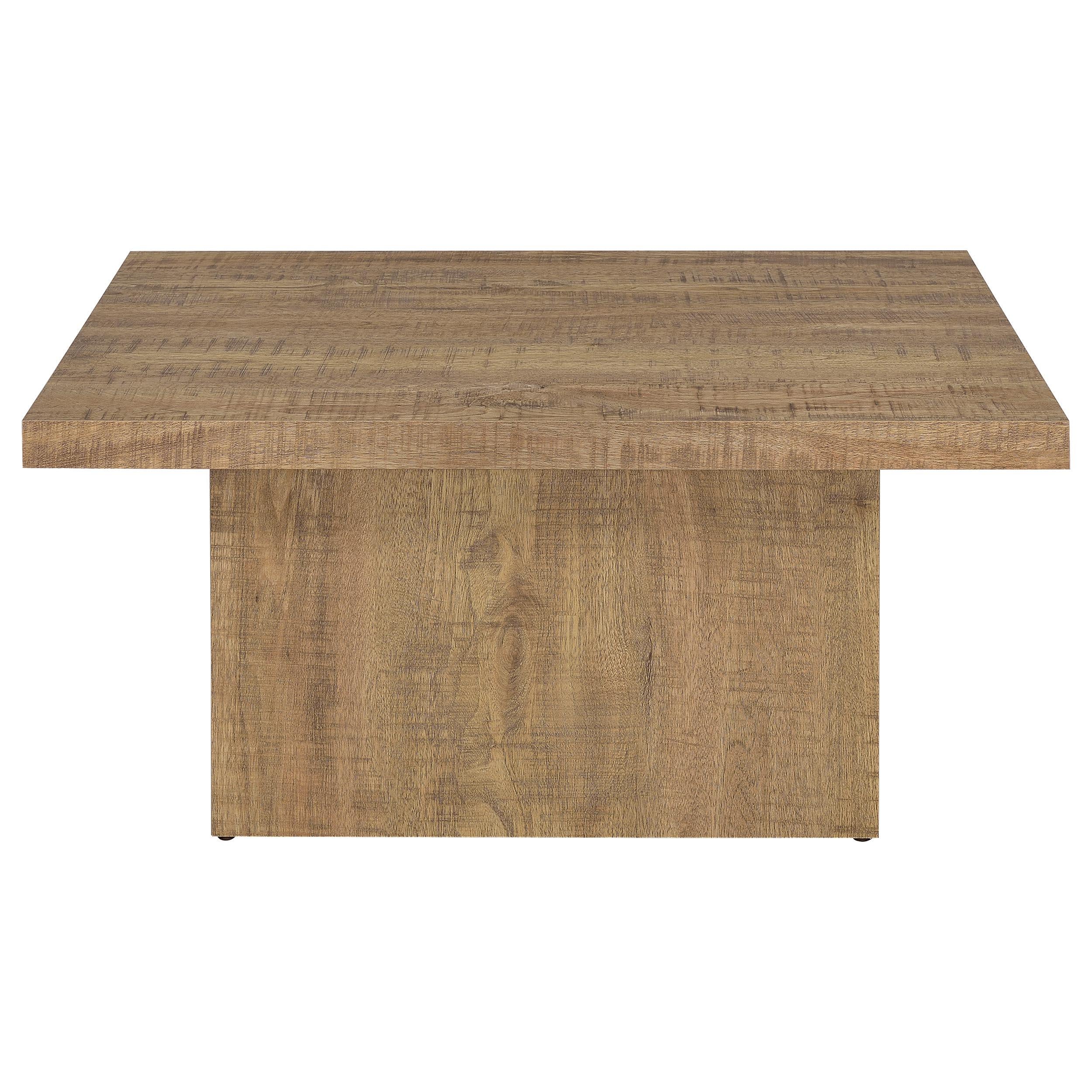  Coaster Furniture Devar 708068-S2 2-piece Square Coffee and End Table Set - Mango IMAGE 3