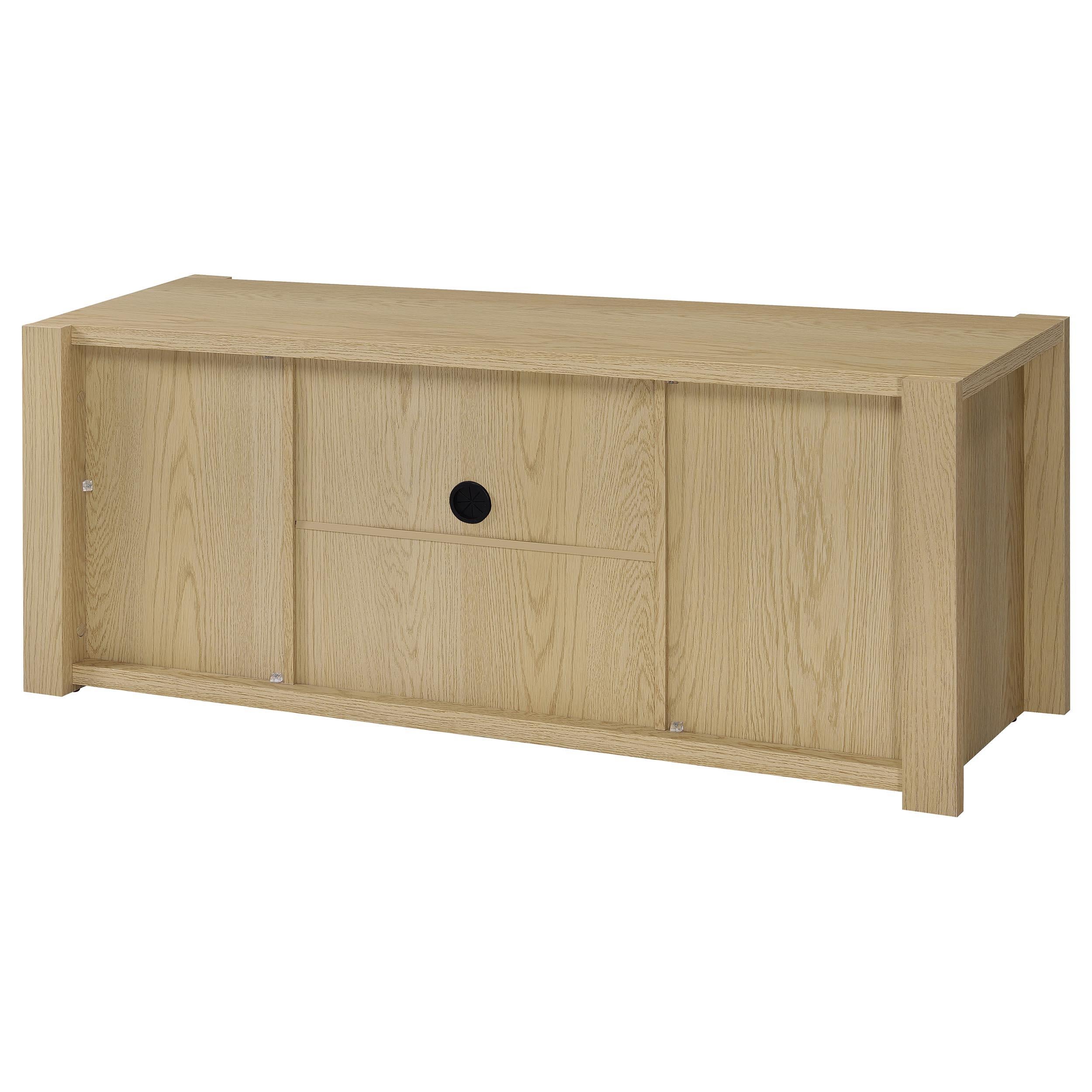  Coaster Furniture Laurelton 708222 60-inch 2-door TV Stand Media Console - Light Oak IMAGE 11