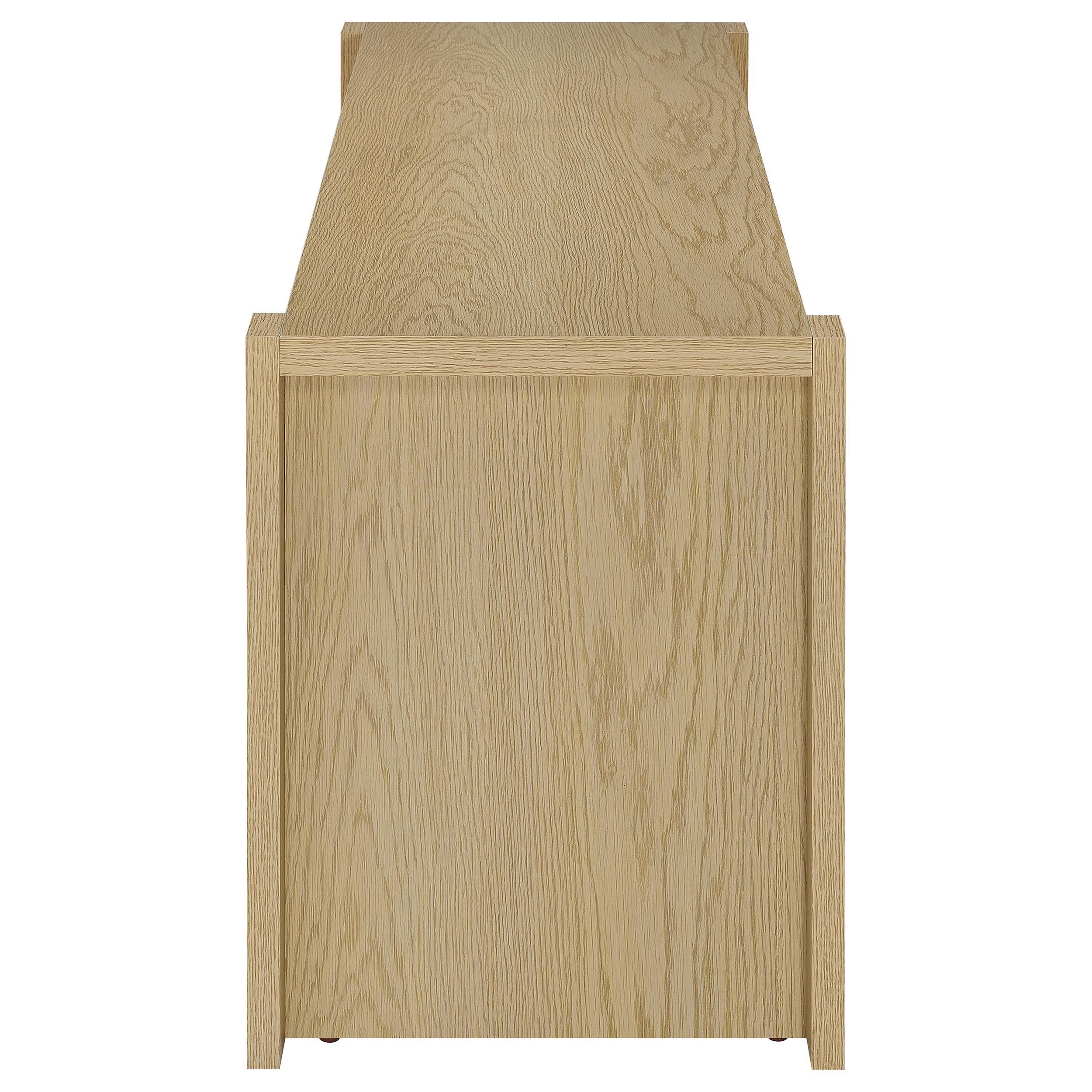  Coaster Furniture Laurelton 708222 60-inch 2-door TV Stand Media Console - Light Oak IMAGE 5