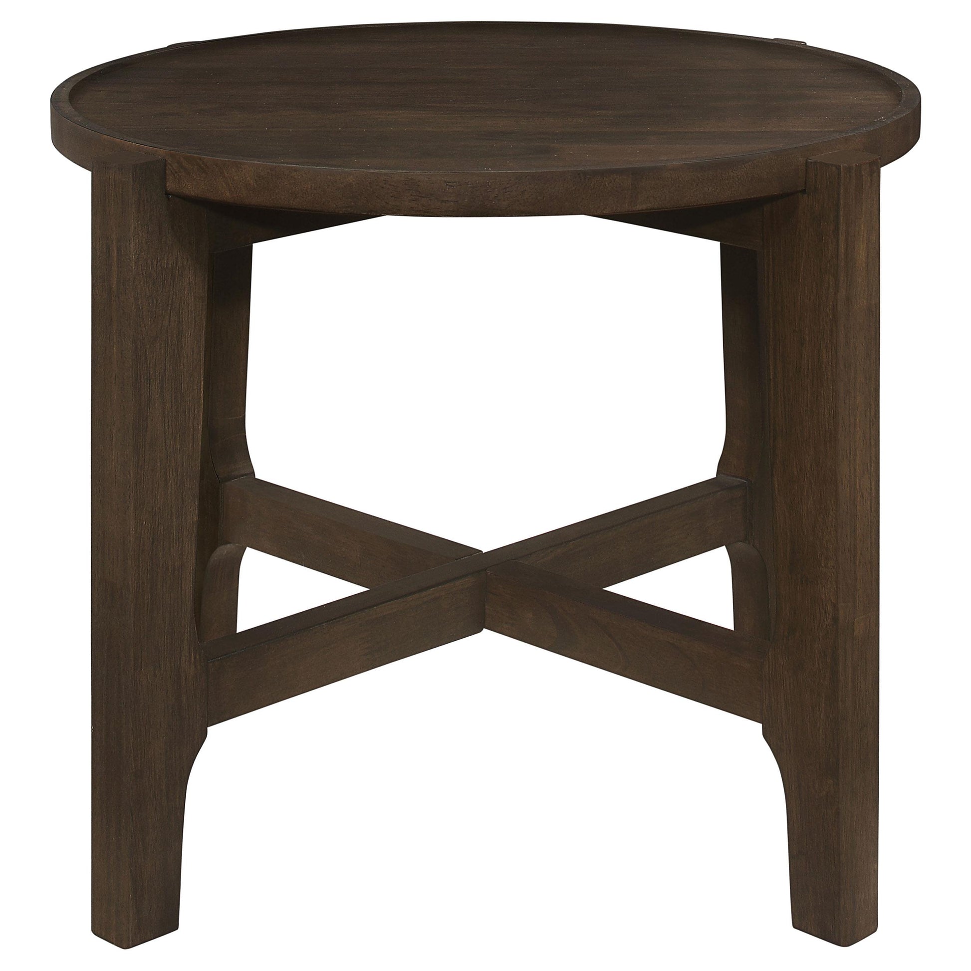  Coaster Furniture Cota 708288-S2 2-piece Solid Wood Coffee and End Table Set - Dark Brown IMAGE 11