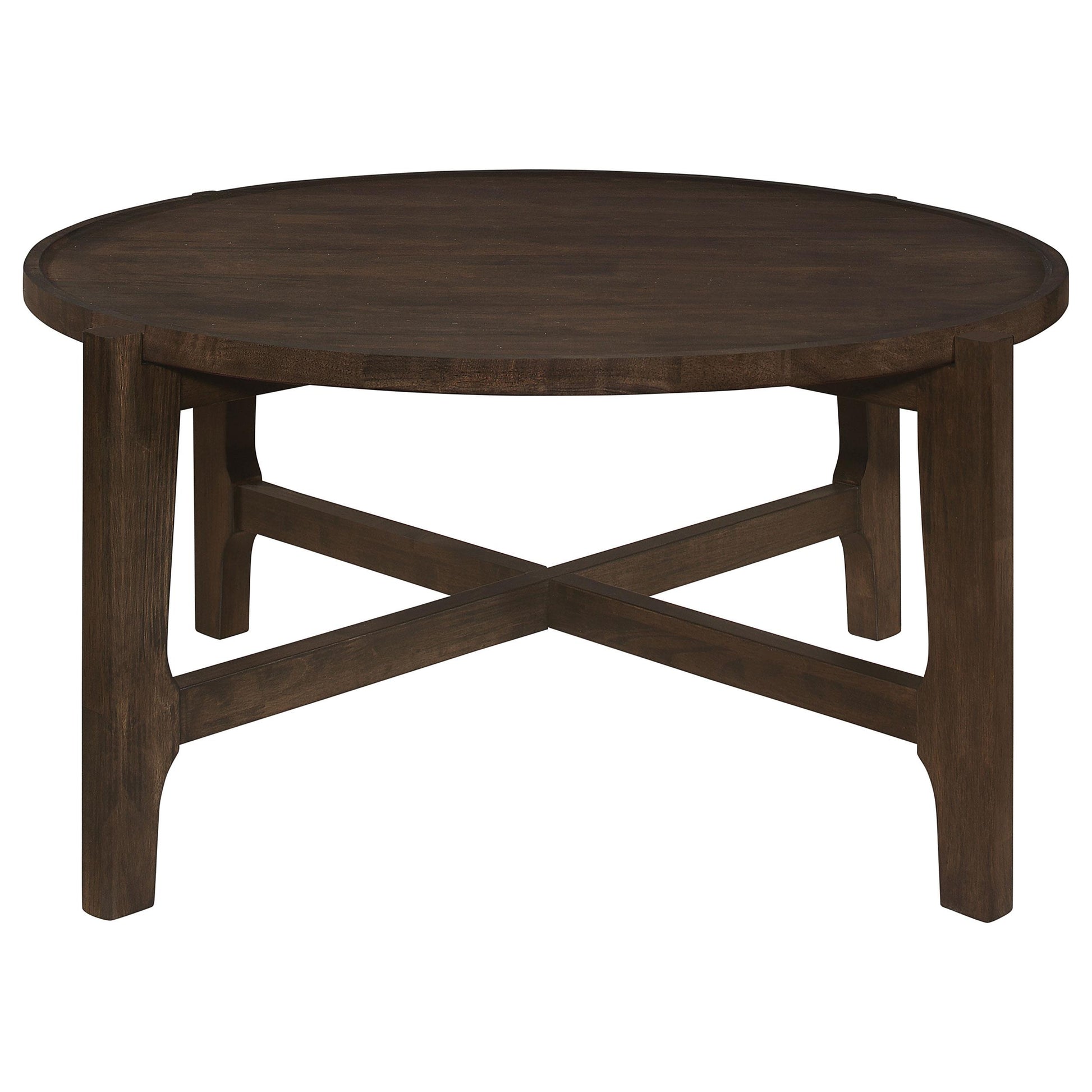  Coaster Furniture Cota 708288-S3 3-piece Solid Wood Coffee and End Table Set - Dark Brown IMAGE 12