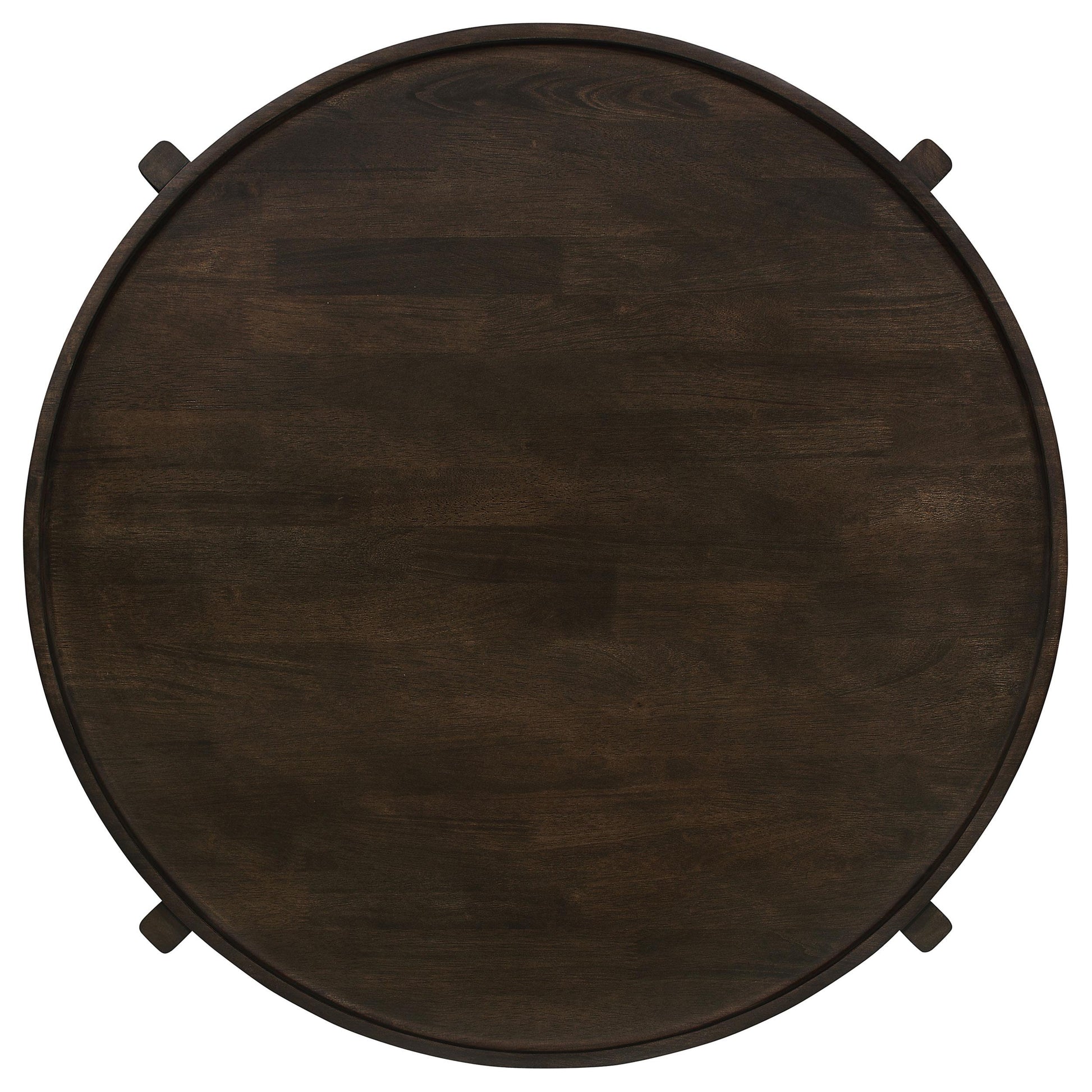  Coaster Furniture Cota 708288-S3 3-piece Solid Wood Coffee and End Table Set - Dark Brown IMAGE 5