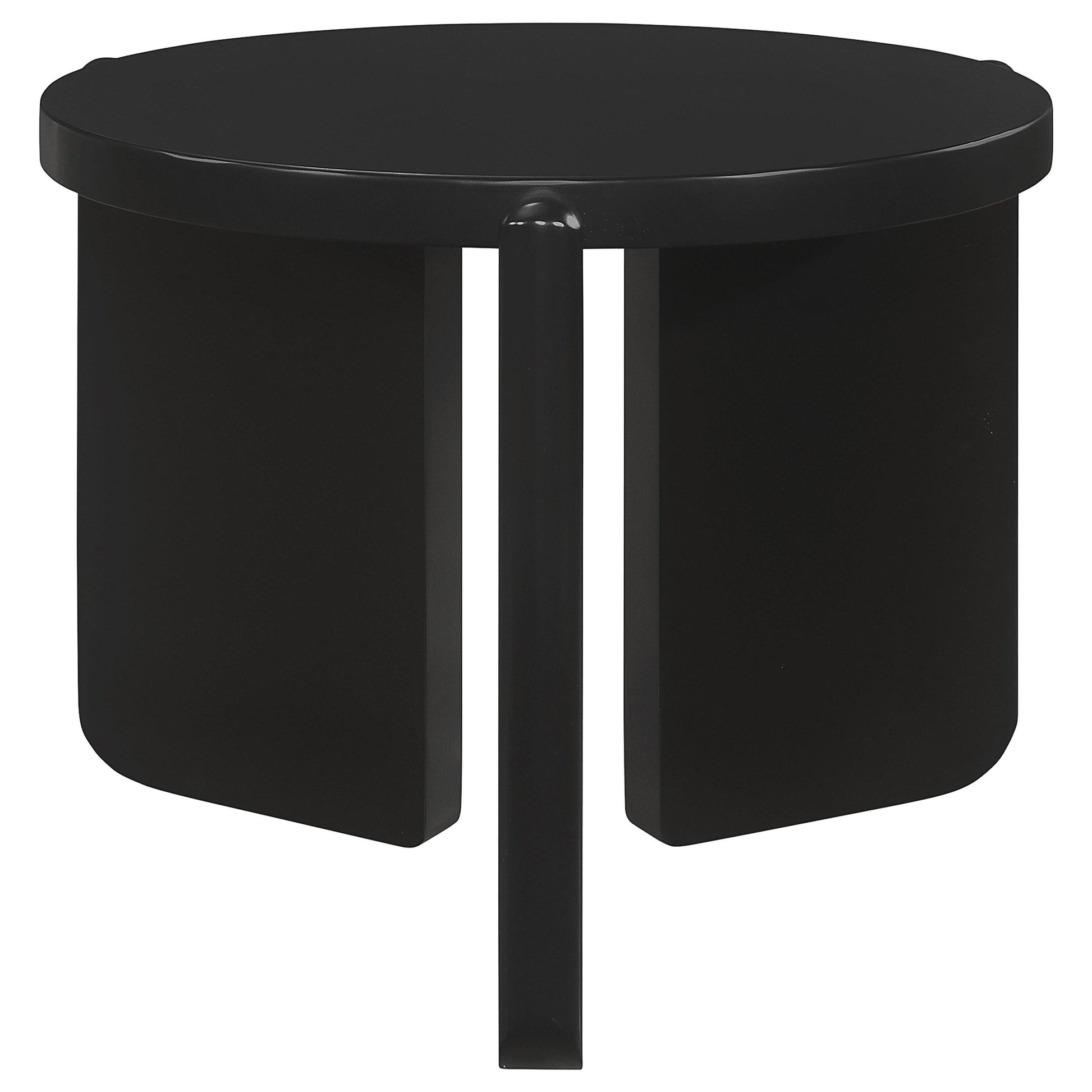  Coaster Furniture Cordova 709678-S2 2-piece Solid Wood Coffee and End Table Set - Black IMAGE 7