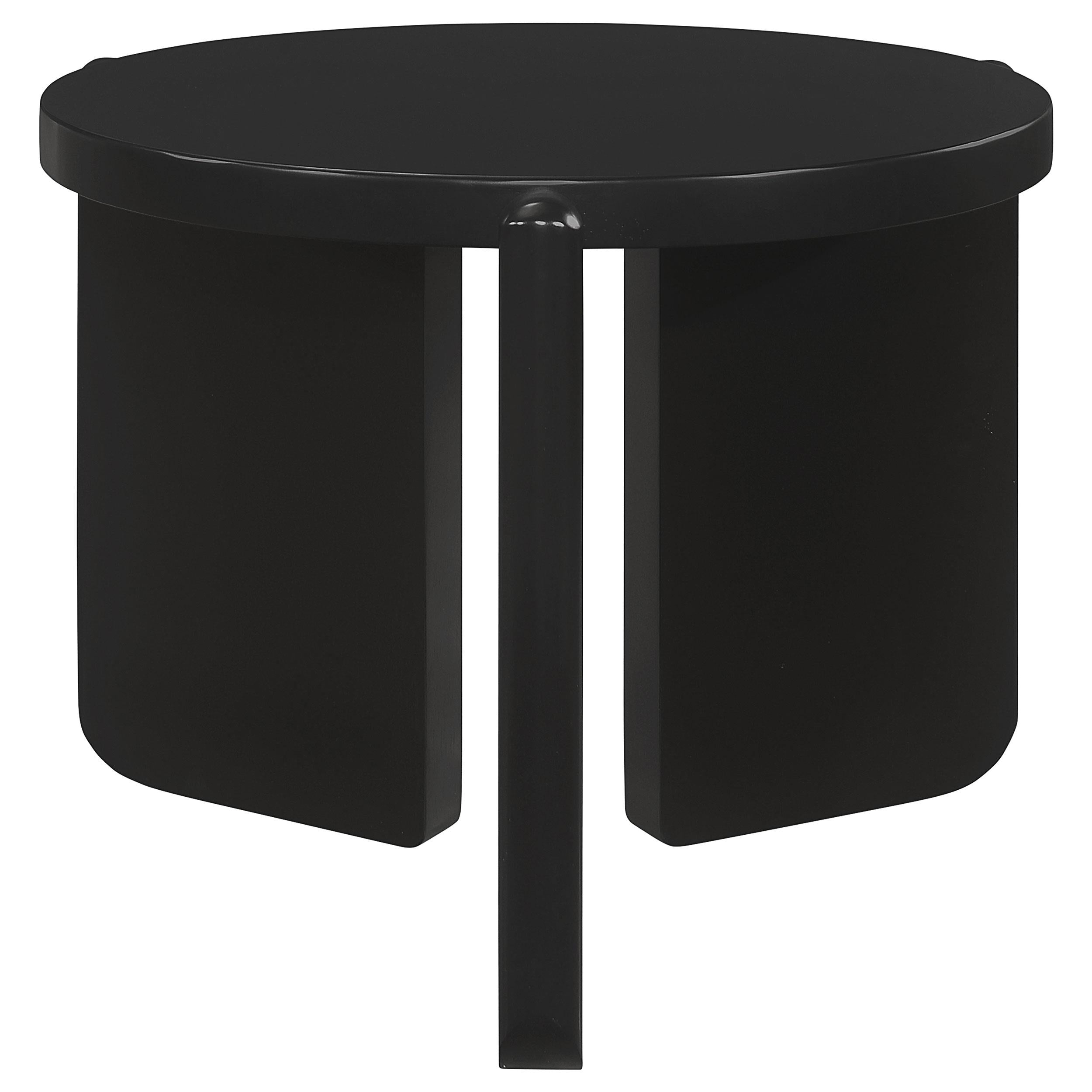  Coaster Furniture Cordova 709678-S2 2-piece Solid Wood Coffee and End Table Set - Black IMAGE 7