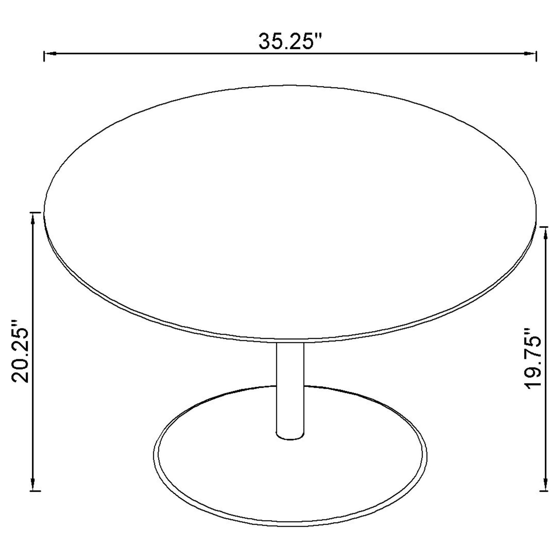  Coaster Furniture Ganso 709688-S3 3-piece Round Glass Top Coffee and End Table Set - Black IMAGE 6