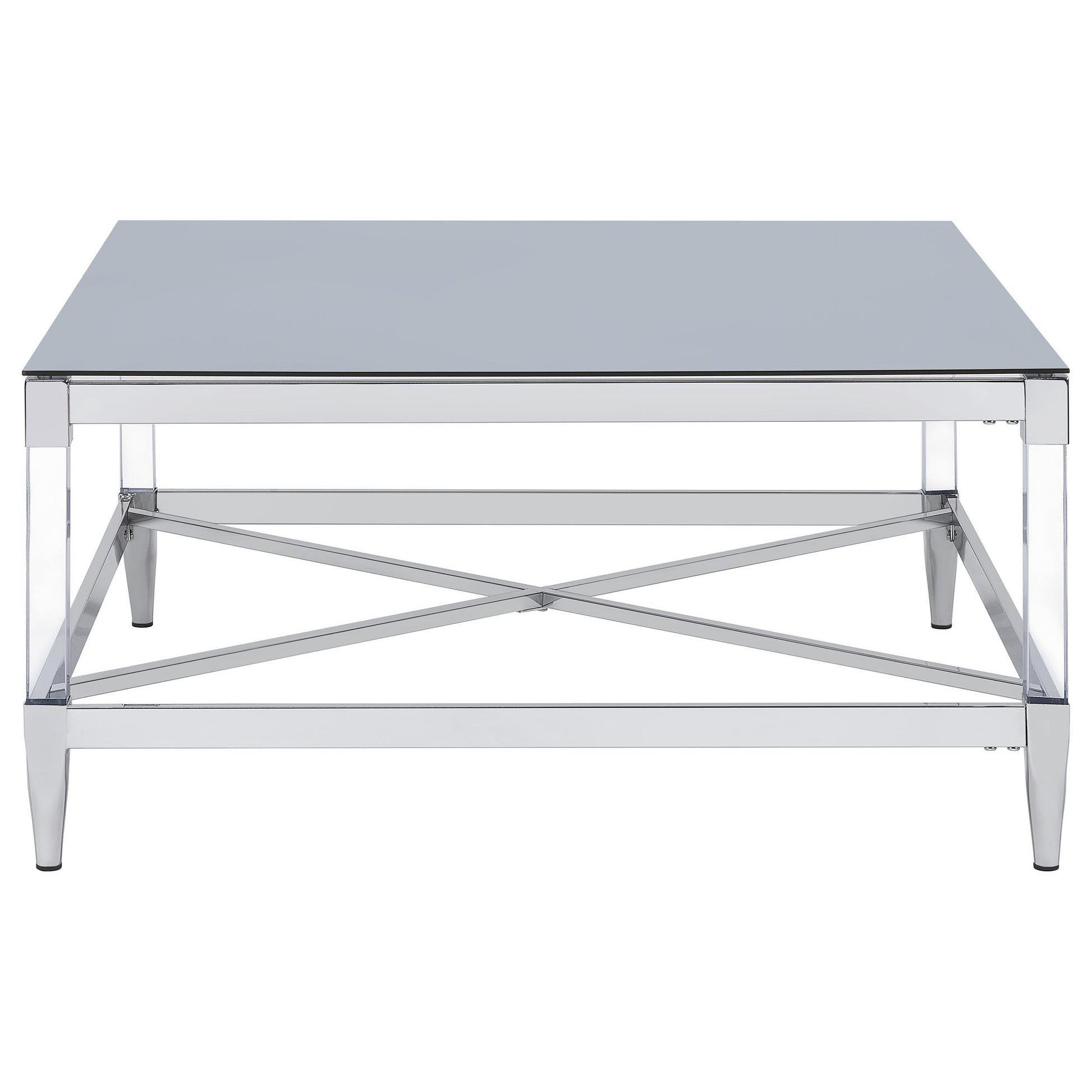  Coaster Furniture Lindley 709728-S2 2-piece Square Coffee and End Table Set - Chrome IMAGE 6