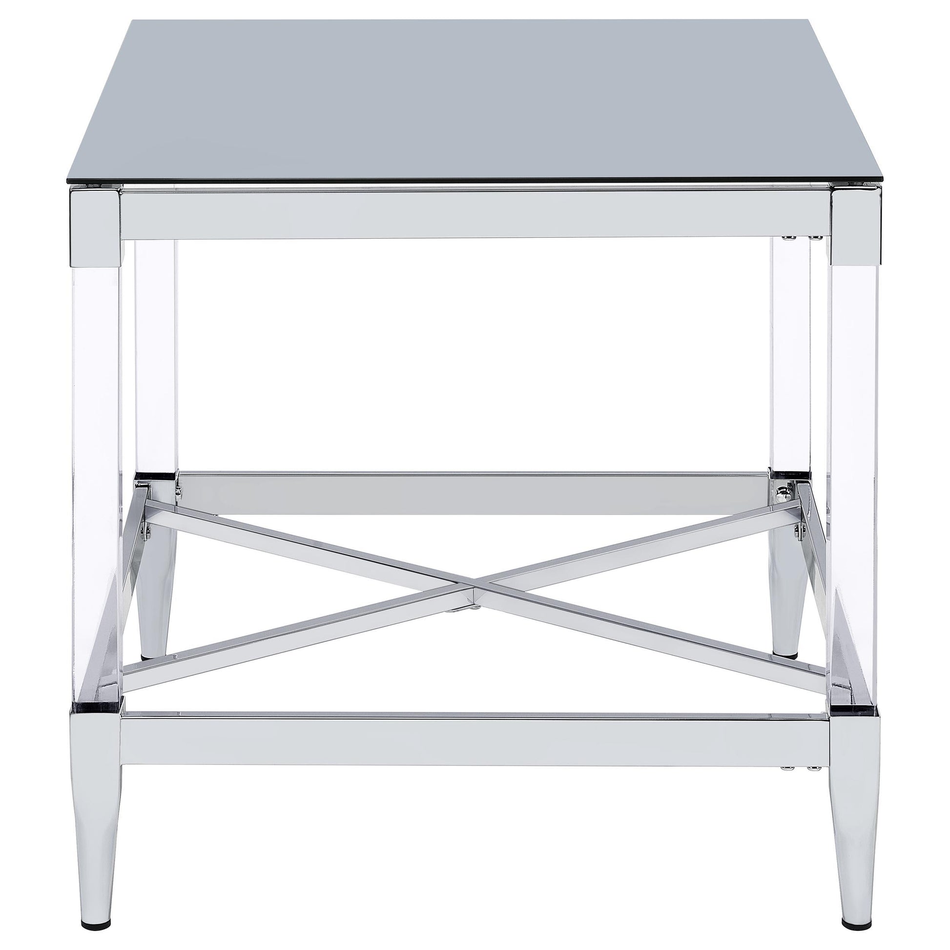  Coaster Furniture Lindley 709728-S3 3-piece Square Coffee and End Table Set - Chrome IMAGE 6