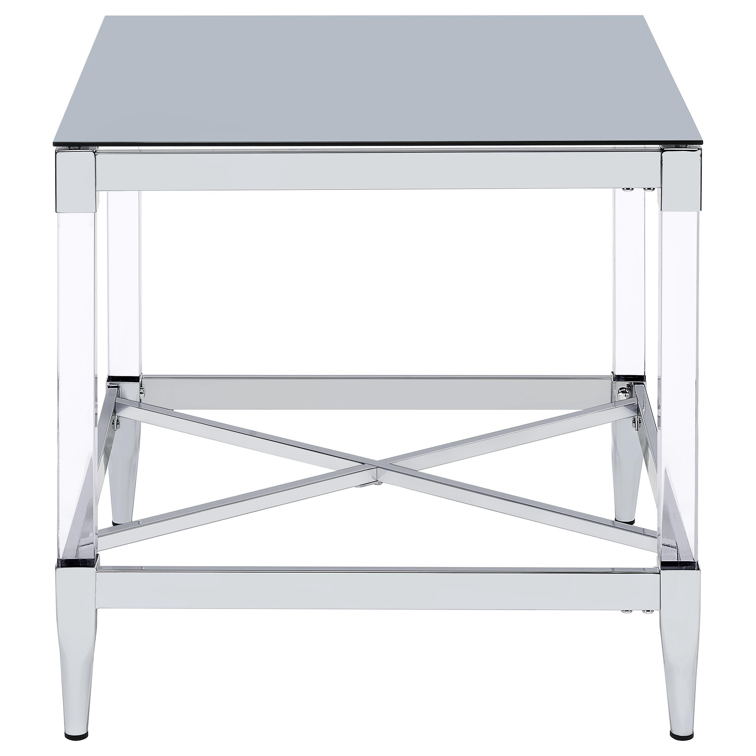  Coaster Furniture Lindley 709728-S3 3-piece Square Coffee and End Table Set - Chrome IMAGE 6