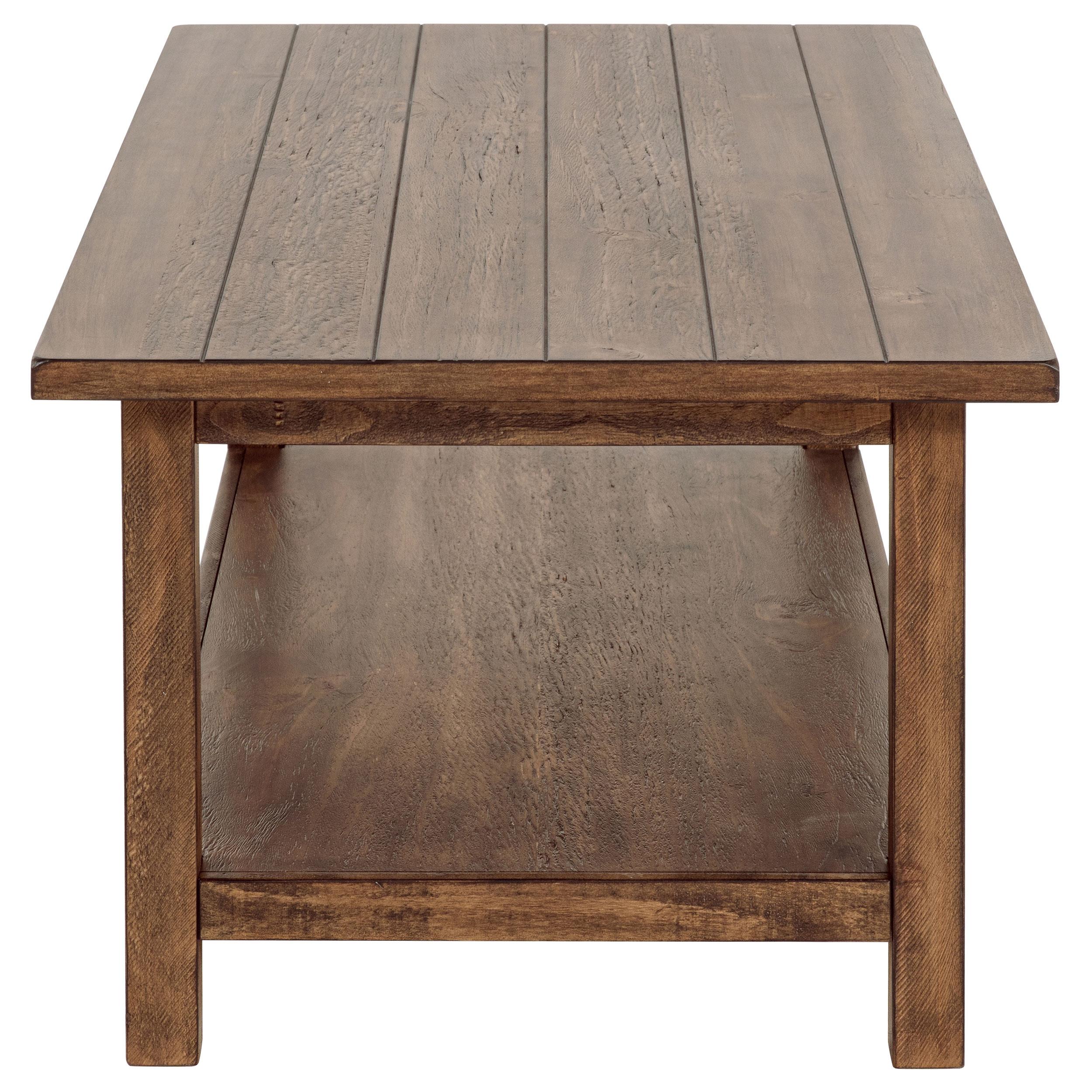  Coaster Furniture Payne 710548-S3A 3-piece Coffee and End Table Set - Distressed Brown IMAGE 1