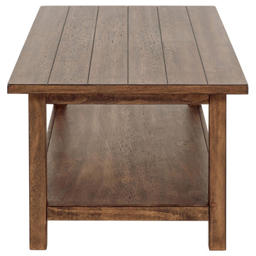  Coaster Furniture Payne 710548-S3A 3-piece Coffee and End Table Set - Distressed Brown IMAGE 1