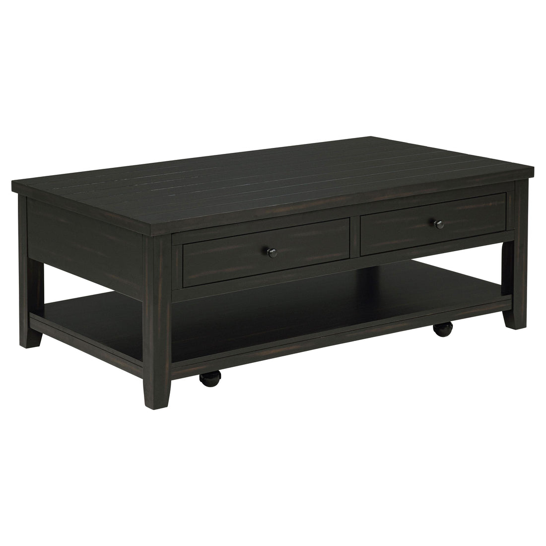  Coaster Furniture Payne 710565 48-inch Mobile Lift Top Coffee Table - Distressed Java IMAGE 1