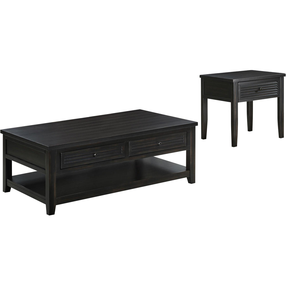  Coaster Furniture Concord 710578-S2 2-piece Coffee and End Table Set - Distressed Java IMAGE 1