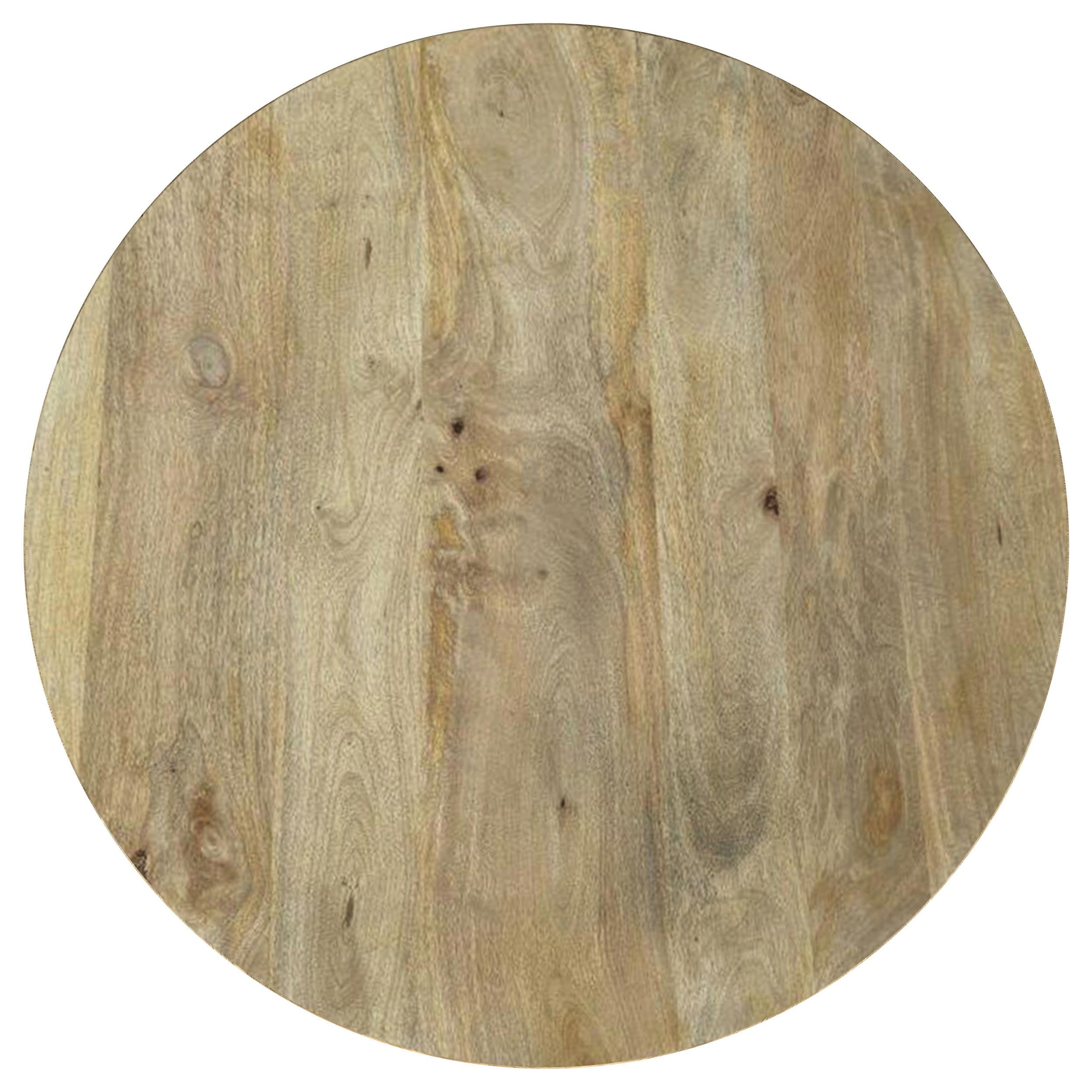  Coaster Furniture Touhy 710608-S2 2-piece Round Coffee and End Table Set - Natural Mango IMAGE 5