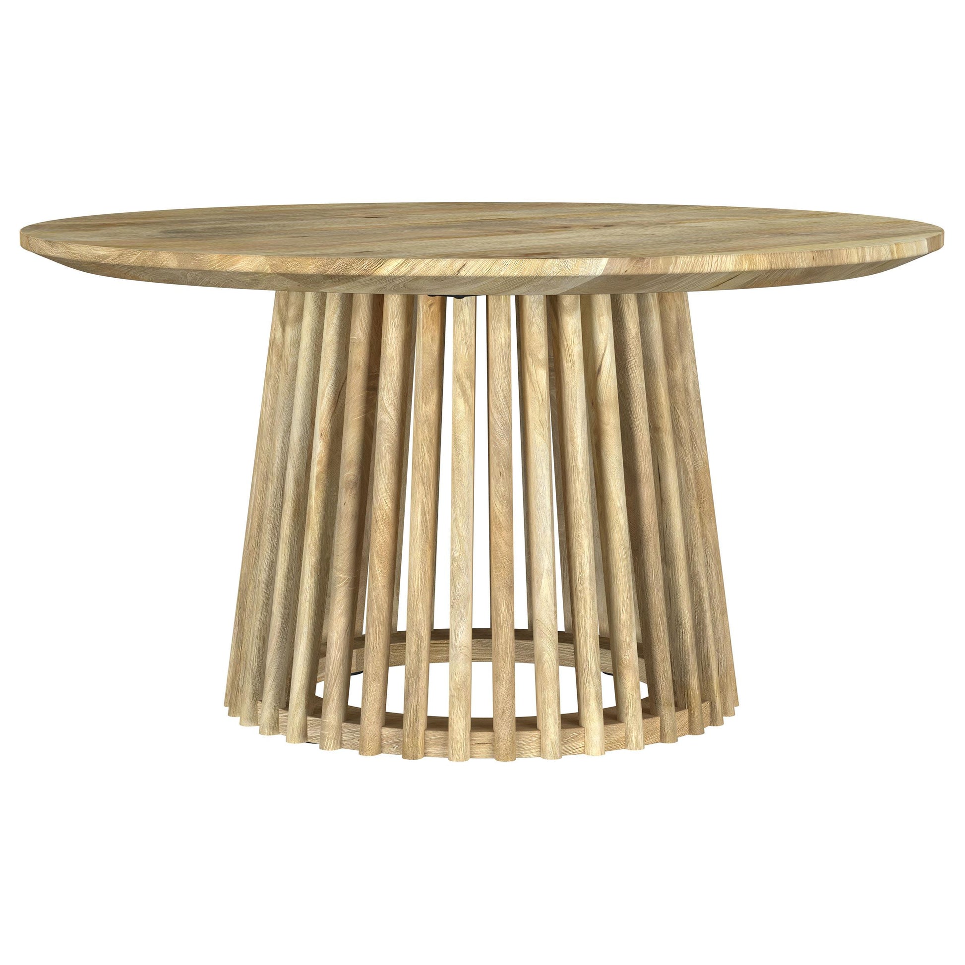  Coaster Furniture Touhy 710608-S2 2-piece Round Coffee and End Table Set - Natural Mango IMAGE 9