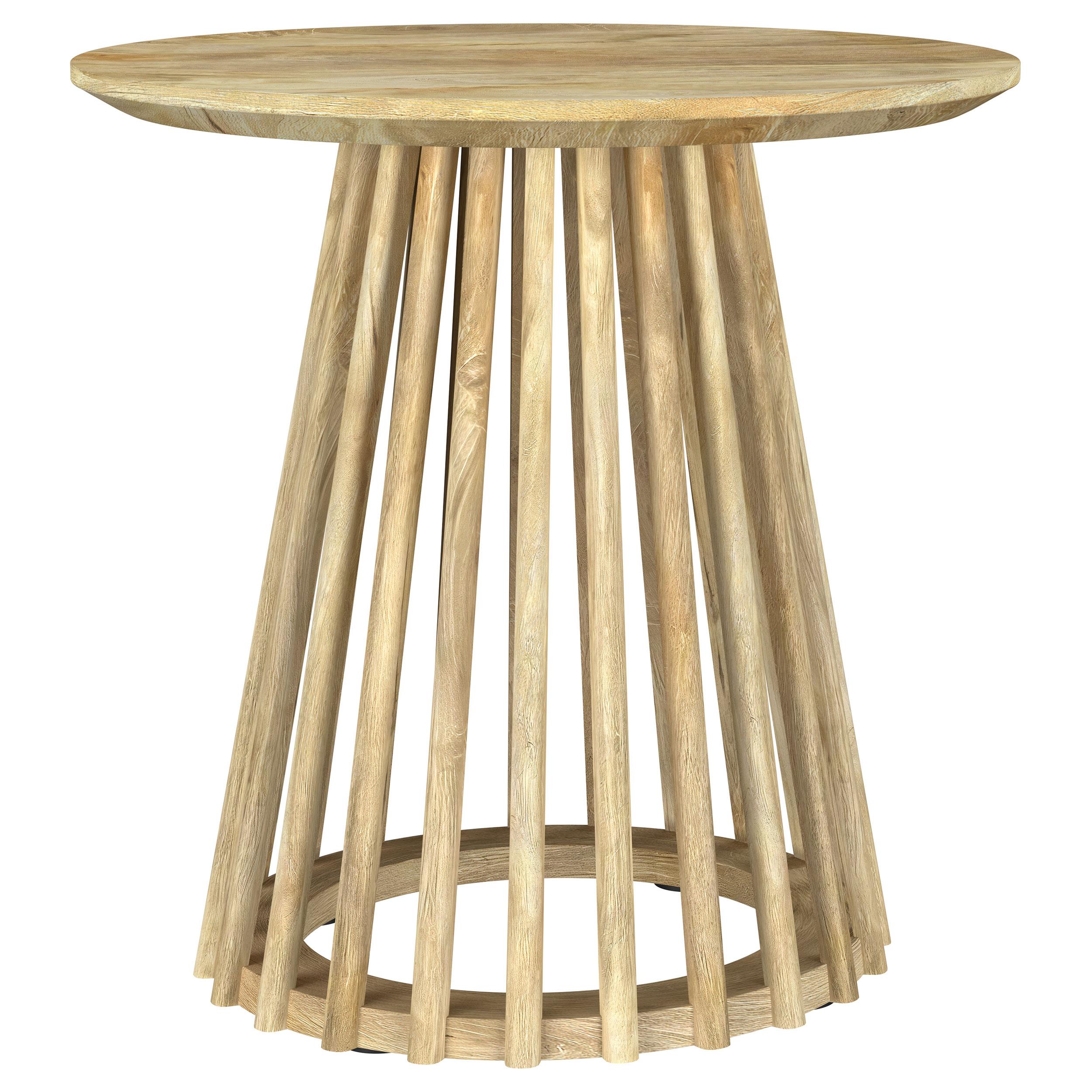  Coaster Furniture Touhy 710608-S3 3-piece Round Coffee and End Table Set - Natural Mango IMAGE 10