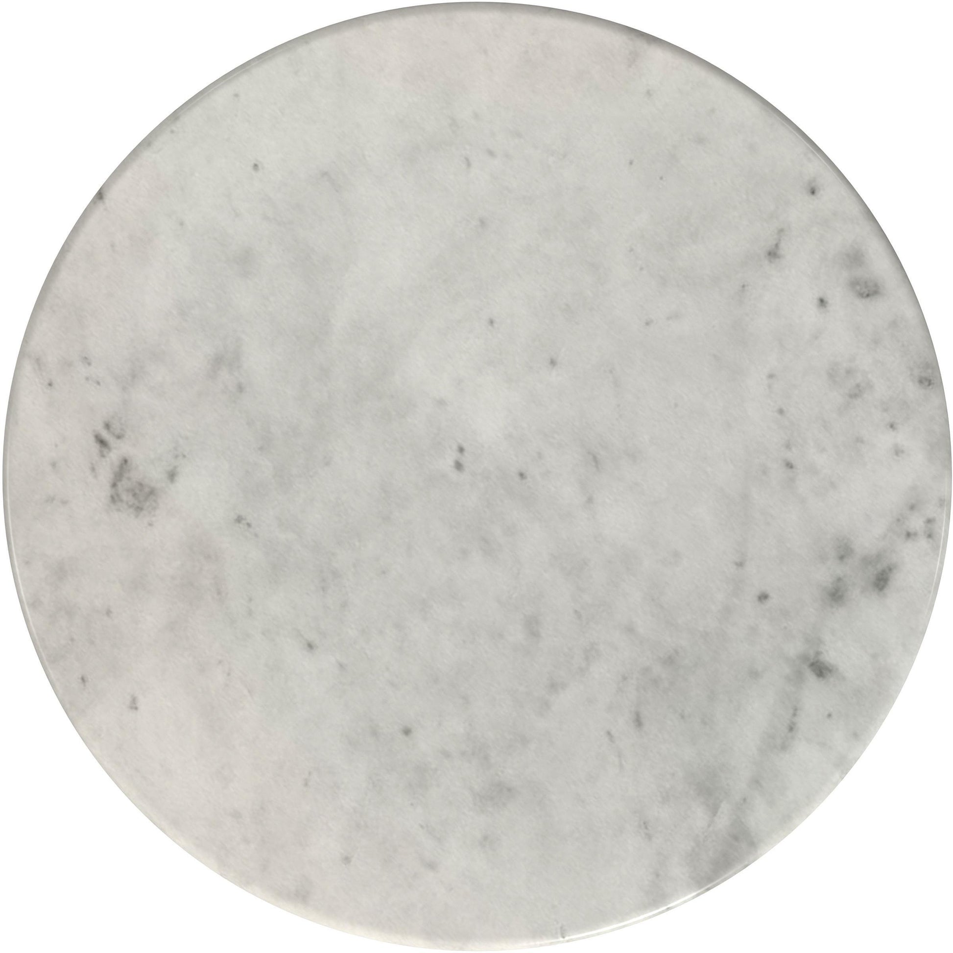  Coaster Furniture Hermas 710738-S2 2-piece Round Marble Coffee and End Table Set - White IMAGE 7