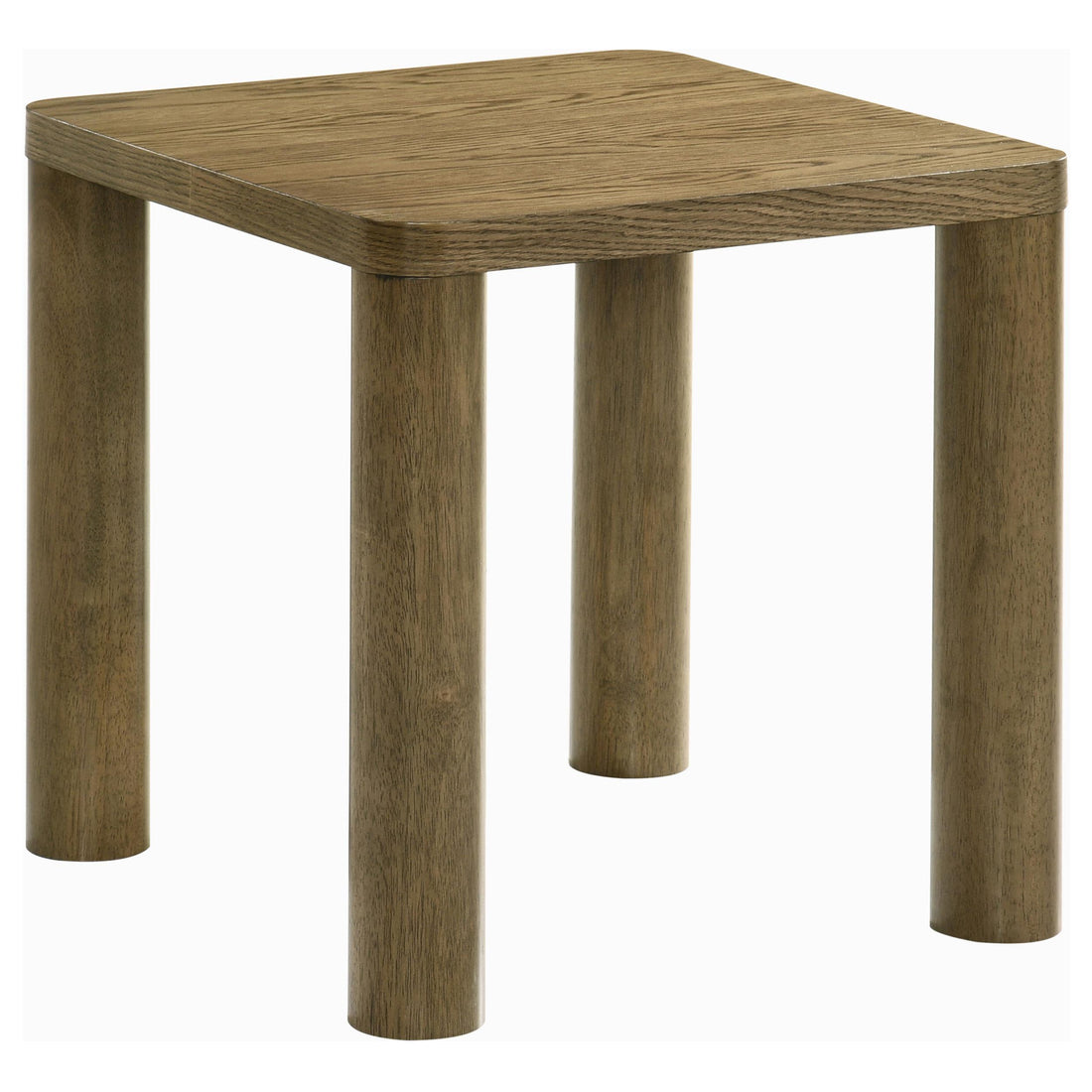  Coaster Furniture Castlewood 710857 Engineered Wood Accent End Table - Brown Oak IMAGE 1