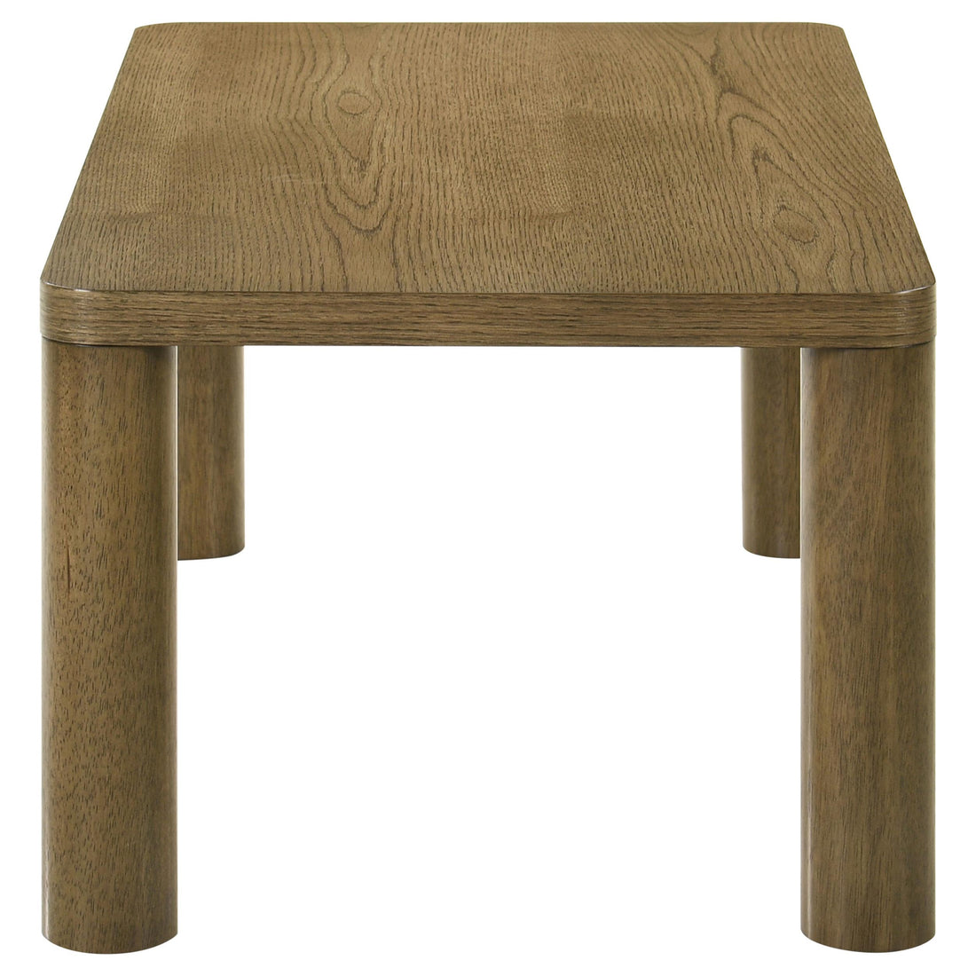  Coaster Furniture Castlewood 710858 Engineered Wood Coffee Table - Brown Oak IMAGE 1