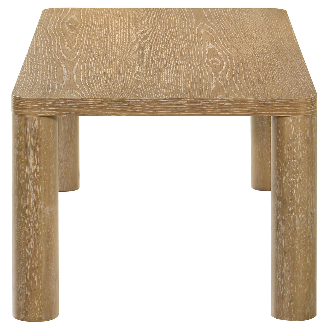  Coaster Furniture Castlewood 710868 Engineered Wood Coffee Table - Light Oak IMAGE 1