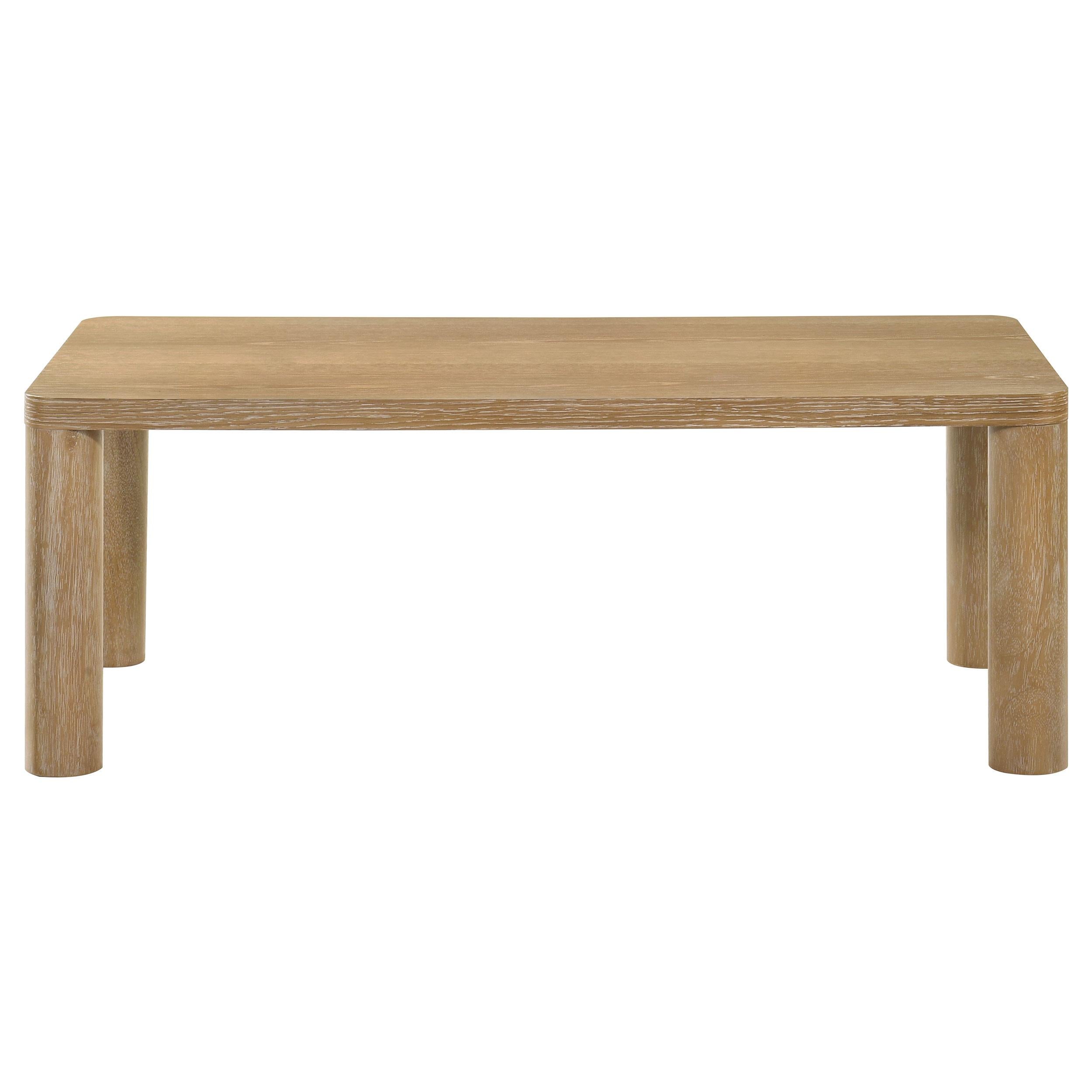  Coaster Furniture Castlewood 710868 Engineered Wood Coffee Table - Light Oak IMAGE 7