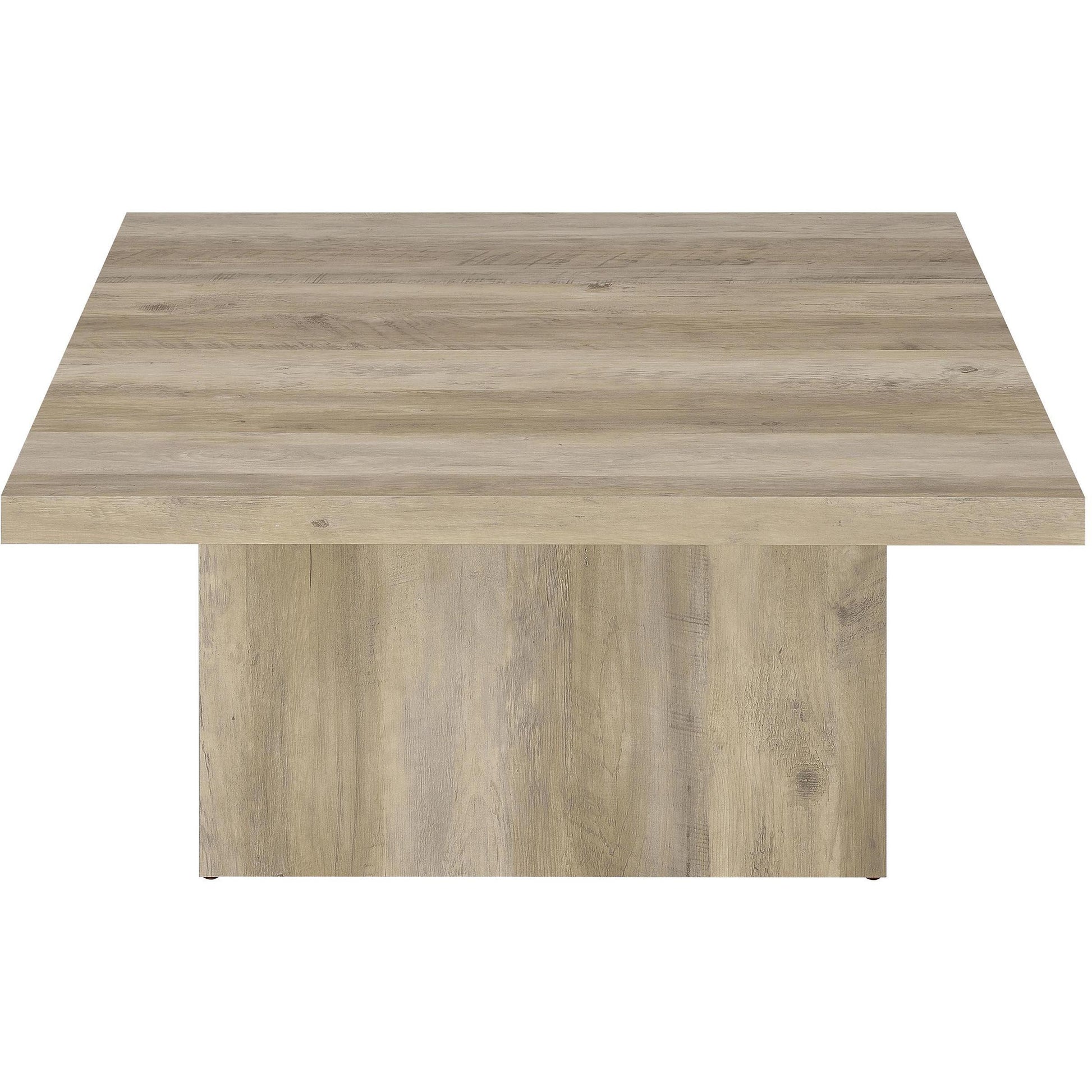  Coaster Furniture Devar 710878-S2 2-piece Square Coffee End Table Set - Distressed Pine IMAGE 9