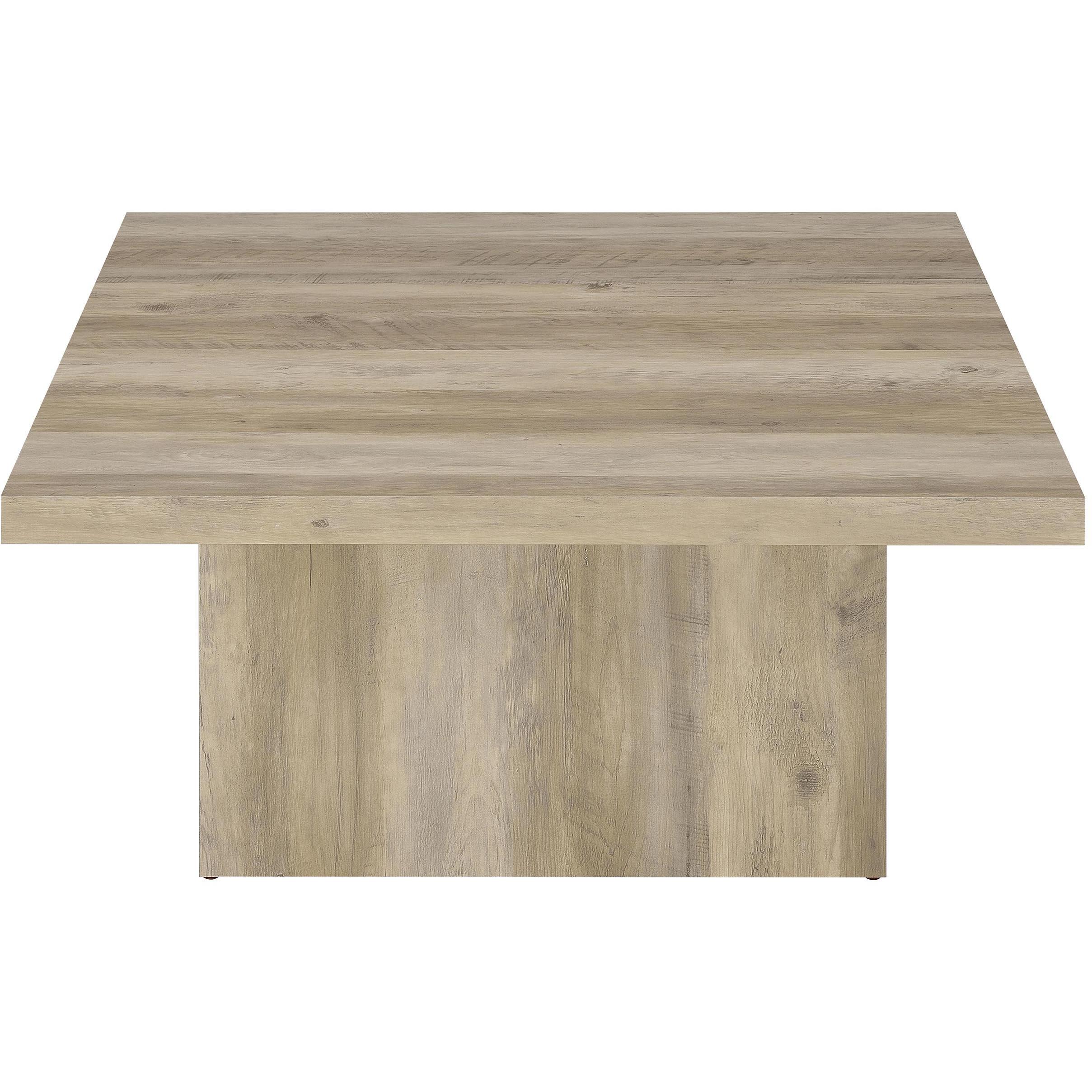  Coaster Furniture Devar 710878-S3 3-piece Square Coffee End Table Set - Distressed Pine IMAGE 9