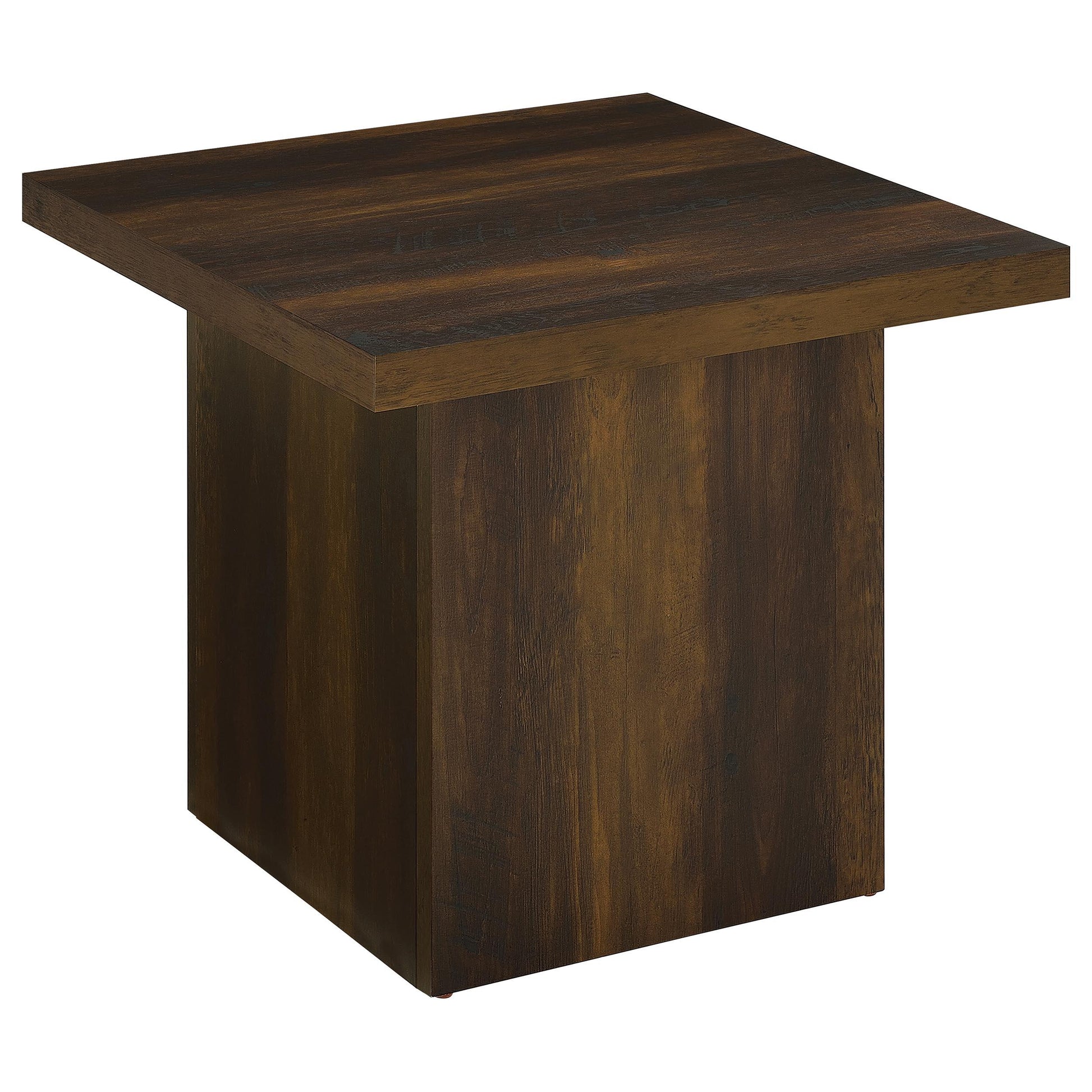  Coaster Furniture Devar 710887 Square Engineered Wood End Table - Dark Pine IMAGE 5