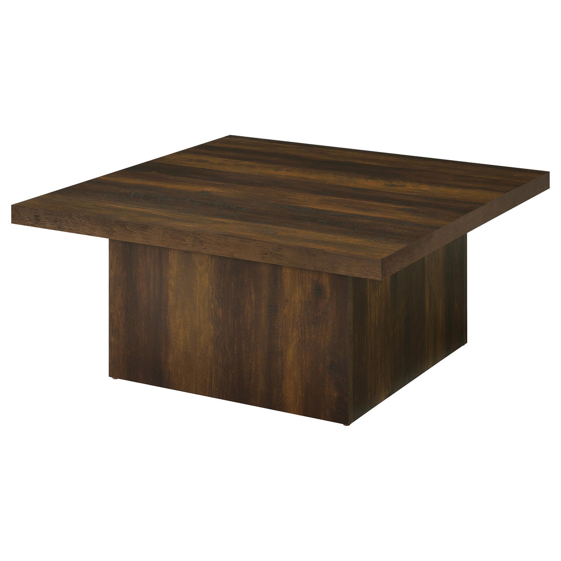  Coaster Furniture Devar 710888 Square Engineered Wood Coffee Table - Dark Pine IMAGE 1