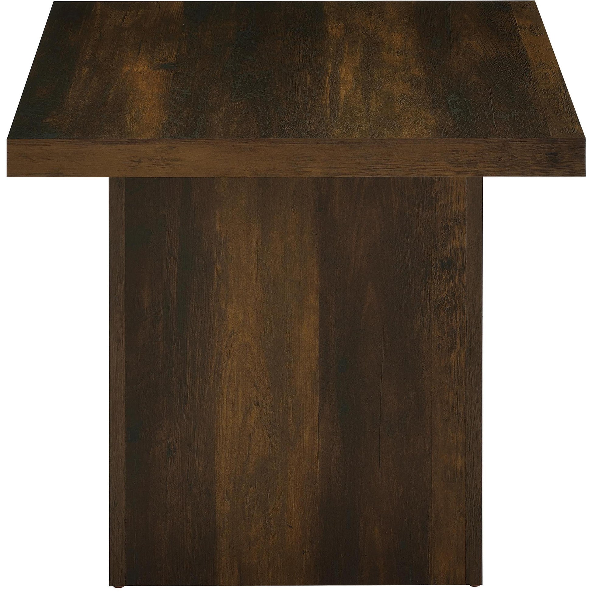  Coaster Furniture Devar 710888-S2 2-piece Square Coffee and End Table Set - Dark Pine IMAGE 7