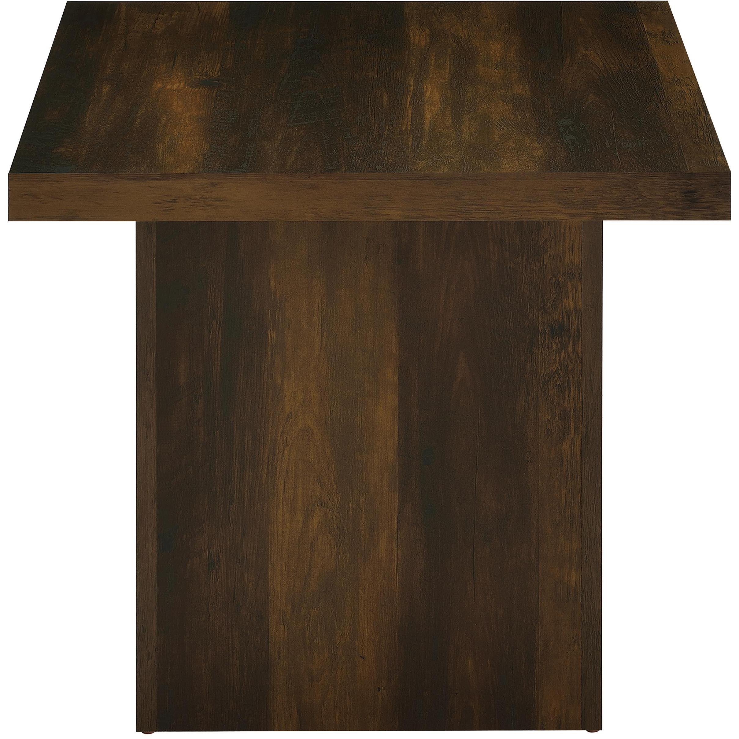  Coaster Furniture Devar 710888-S2 2-piece Square Coffee and End Table Set - Dark Pine IMAGE 7