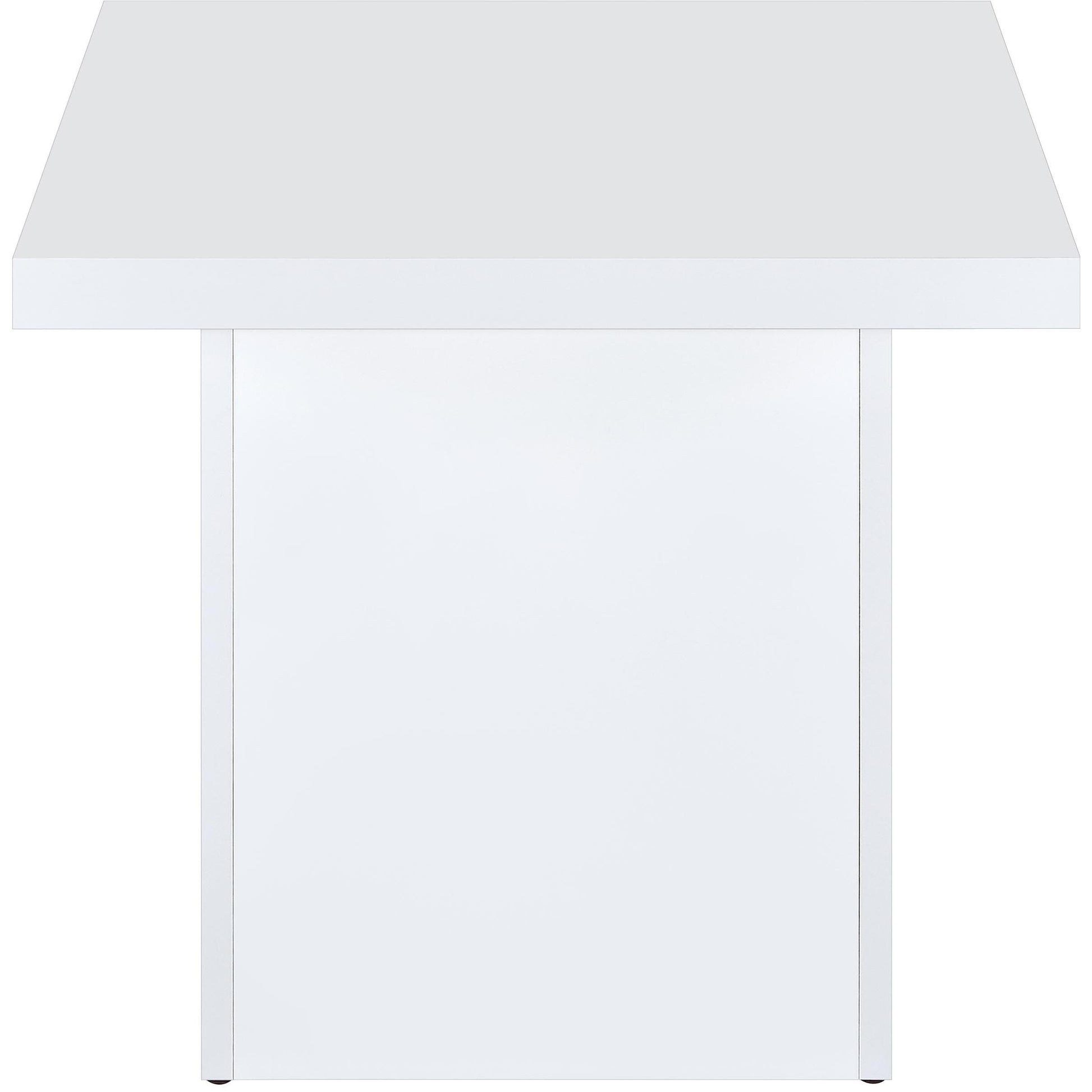  Coaster Furniture Devar 710898-S2 2-piece Square Coffee End Table Set - White High Gloss IMAGE 6