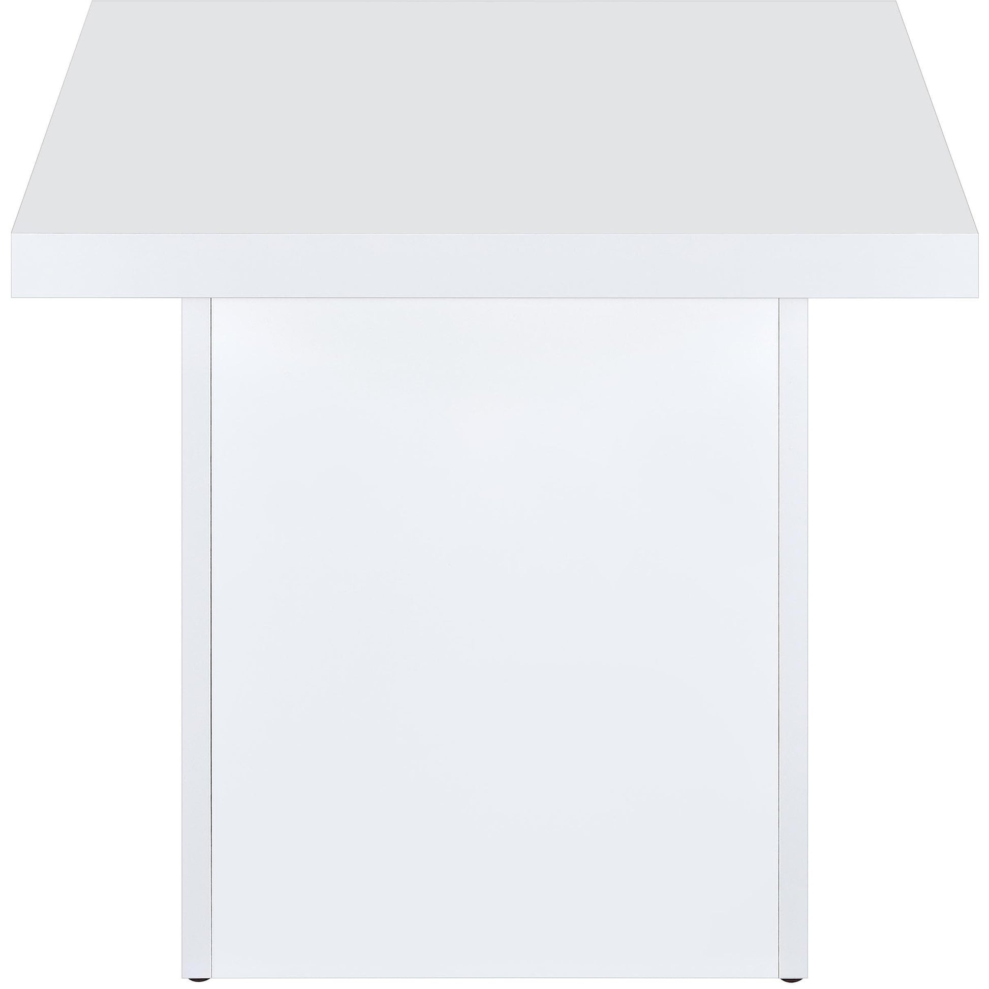  Coaster Furniture Devar 710898-S2 2-piece Square Coffee End Table Set - White High Gloss IMAGE 7