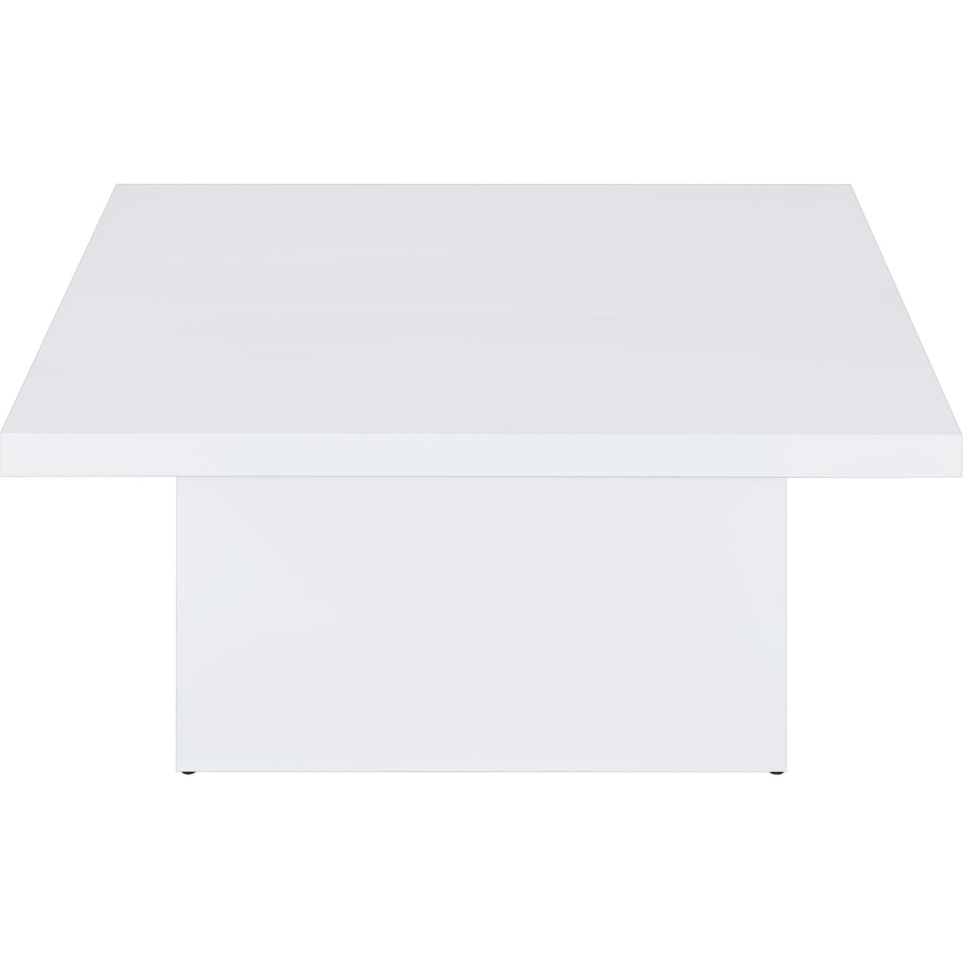  Coaster Furniture Devar 710898-S3 3-piece Square Coffee End Table Set - White High Gloss IMAGE 9