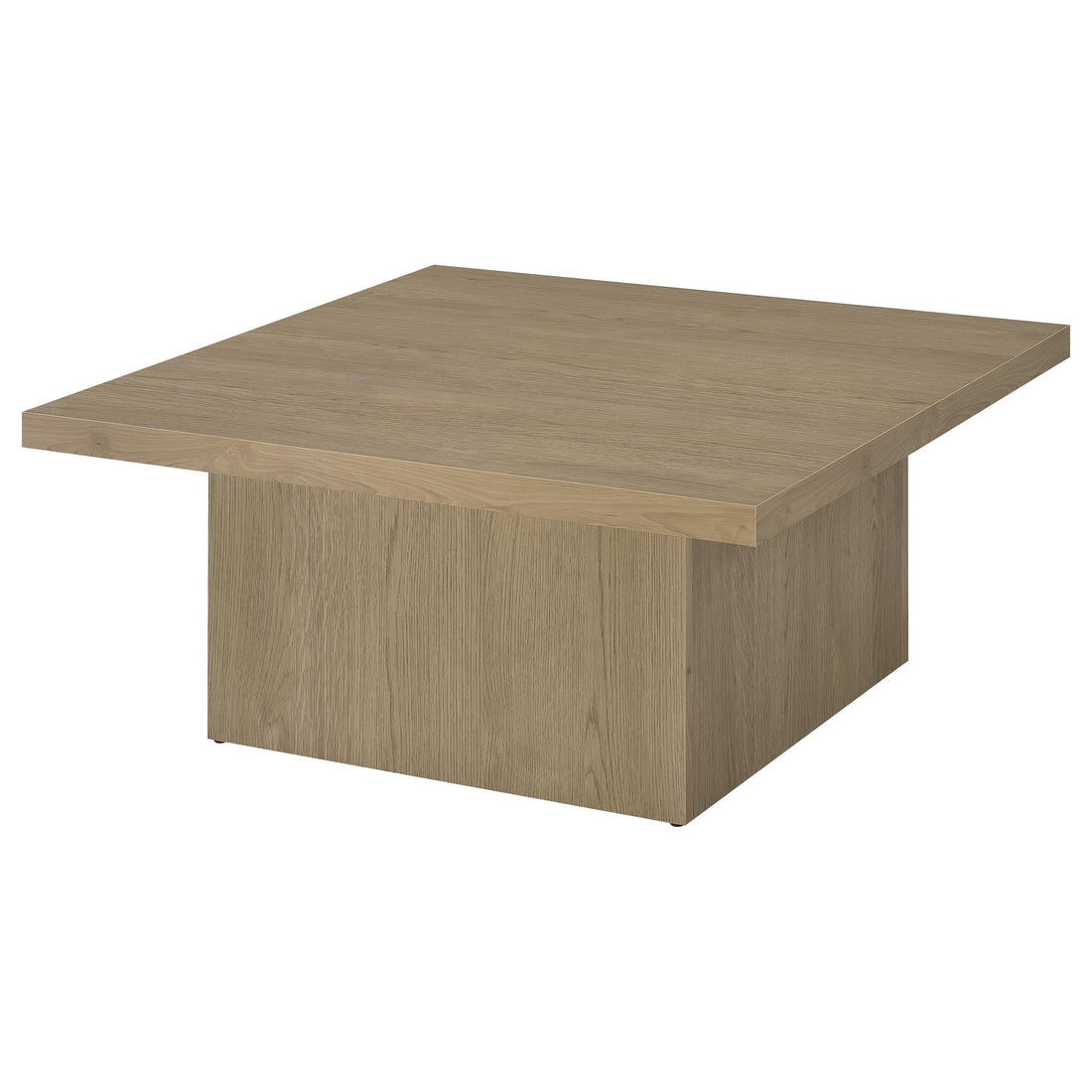  Coaster Furniture Devar 710918 Square Engineered Wood Coffee Table - Latte IMAGE 1